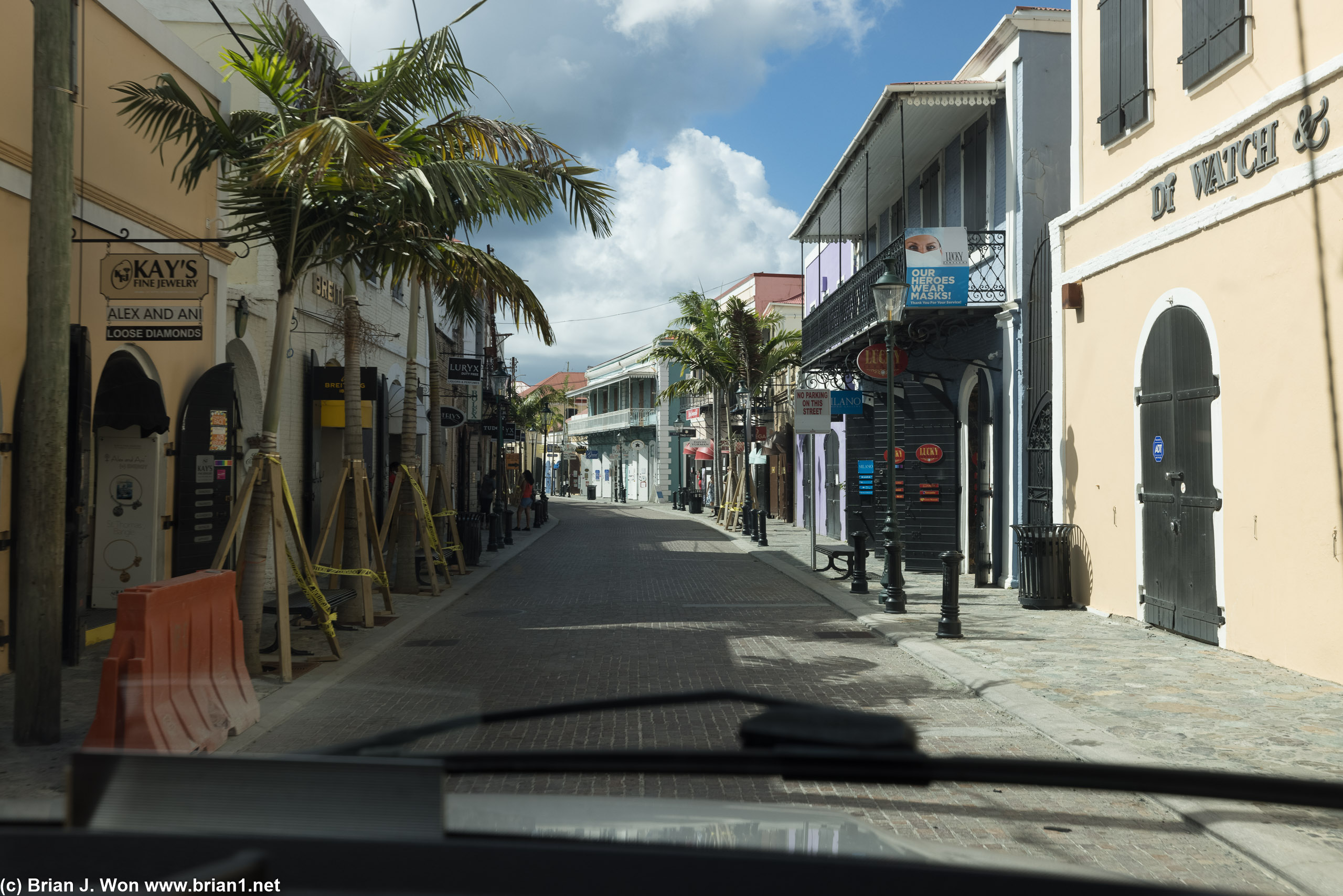 Cruise ship tourist trap. Except no cruise ships.