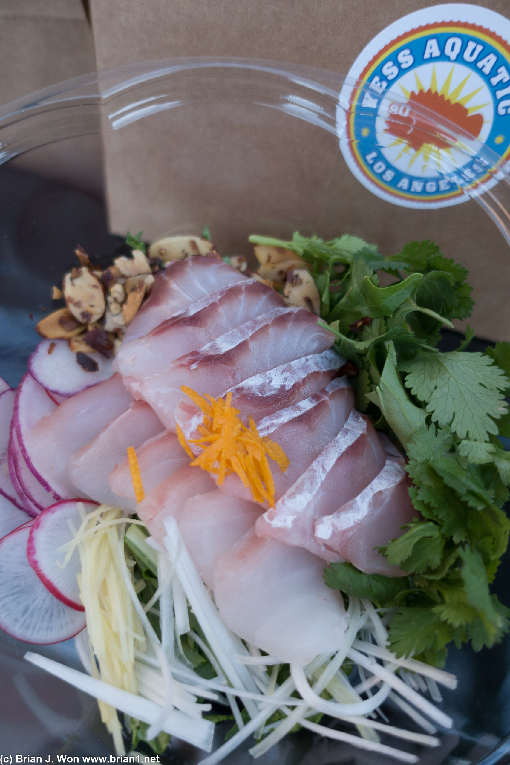 Sashimi salad. Didn't look like much but it was quite a bit!