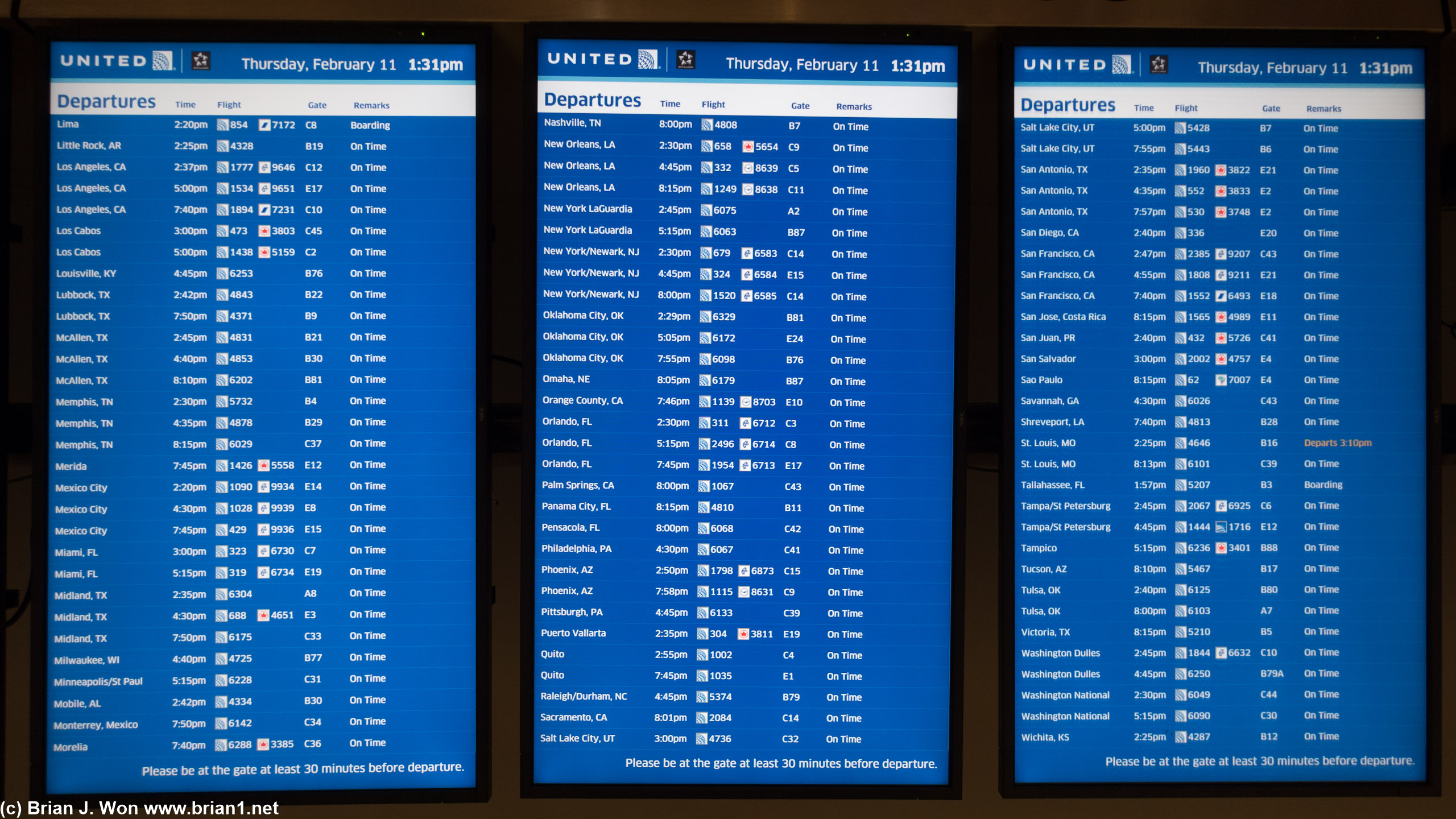 IAH is pretty busy.