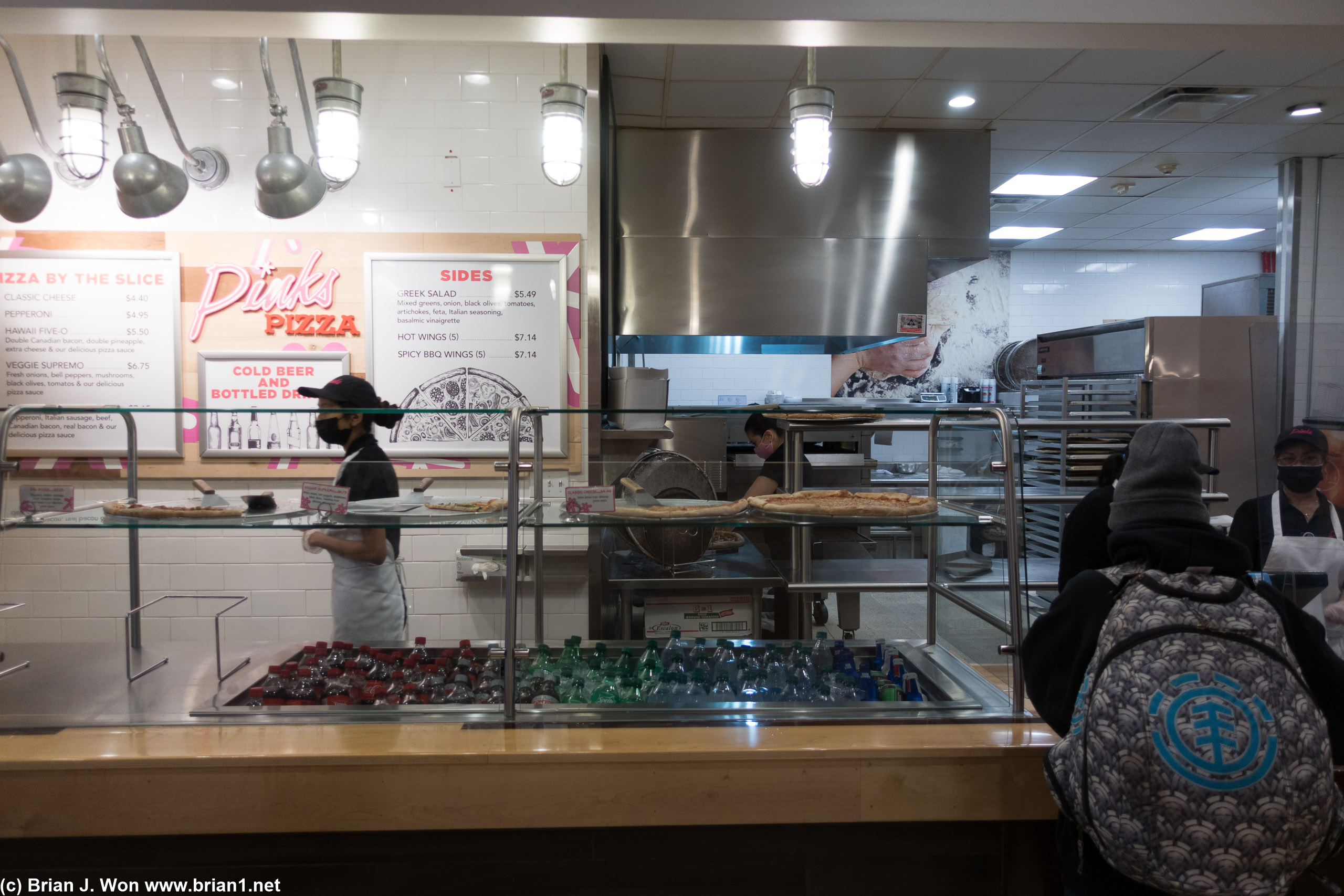 Pink's Pizza in Terminal C.