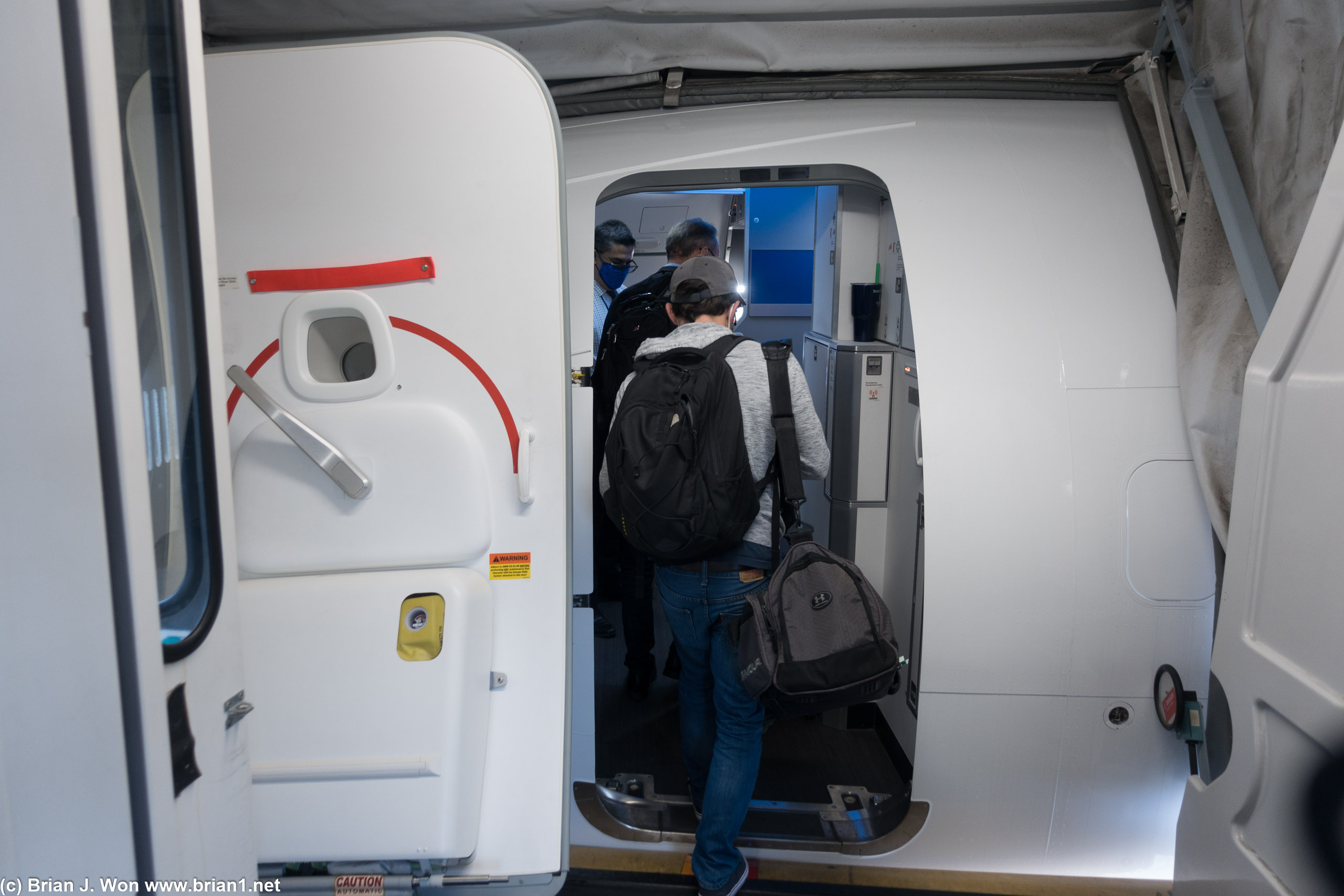 Boarding.