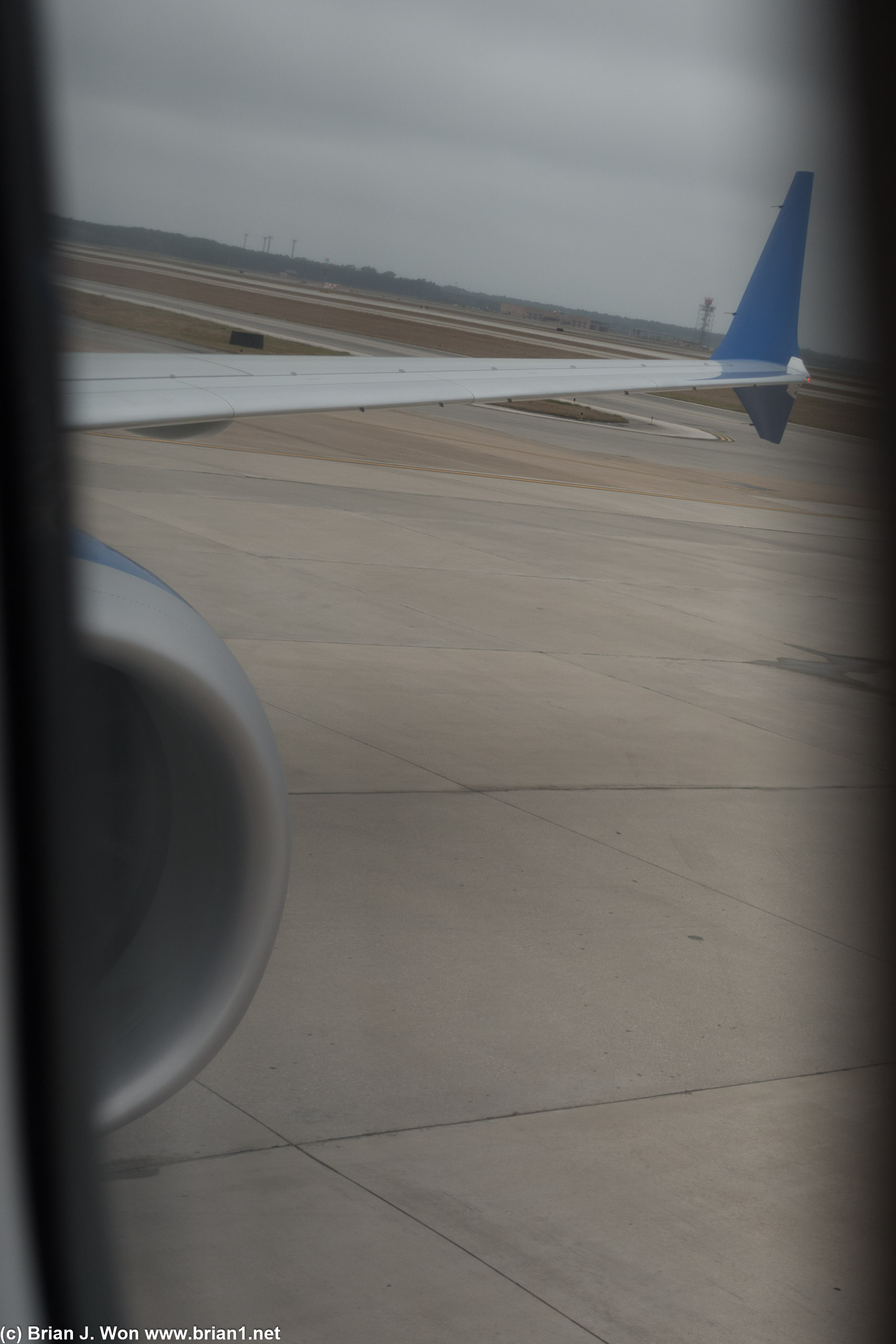 Hard to get a good view of the wing from row 2.