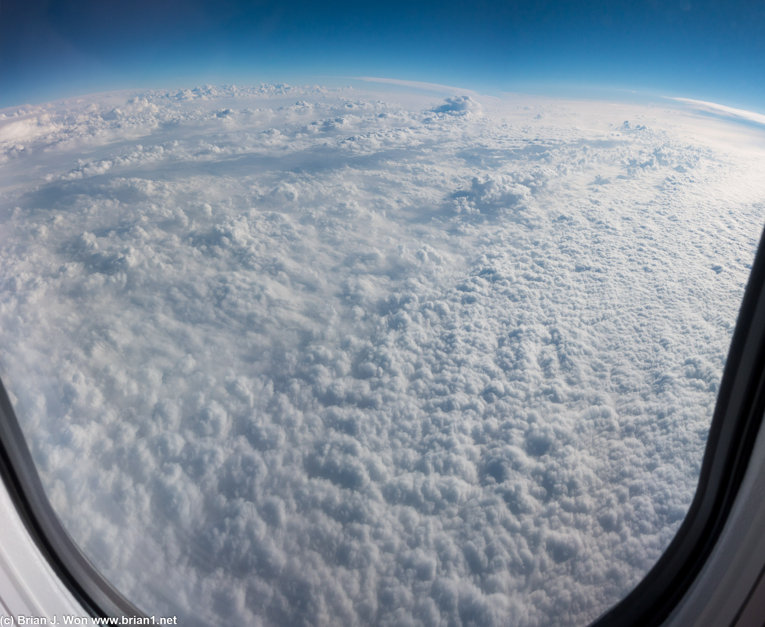 Felt like all of Texas was covered by clouds.