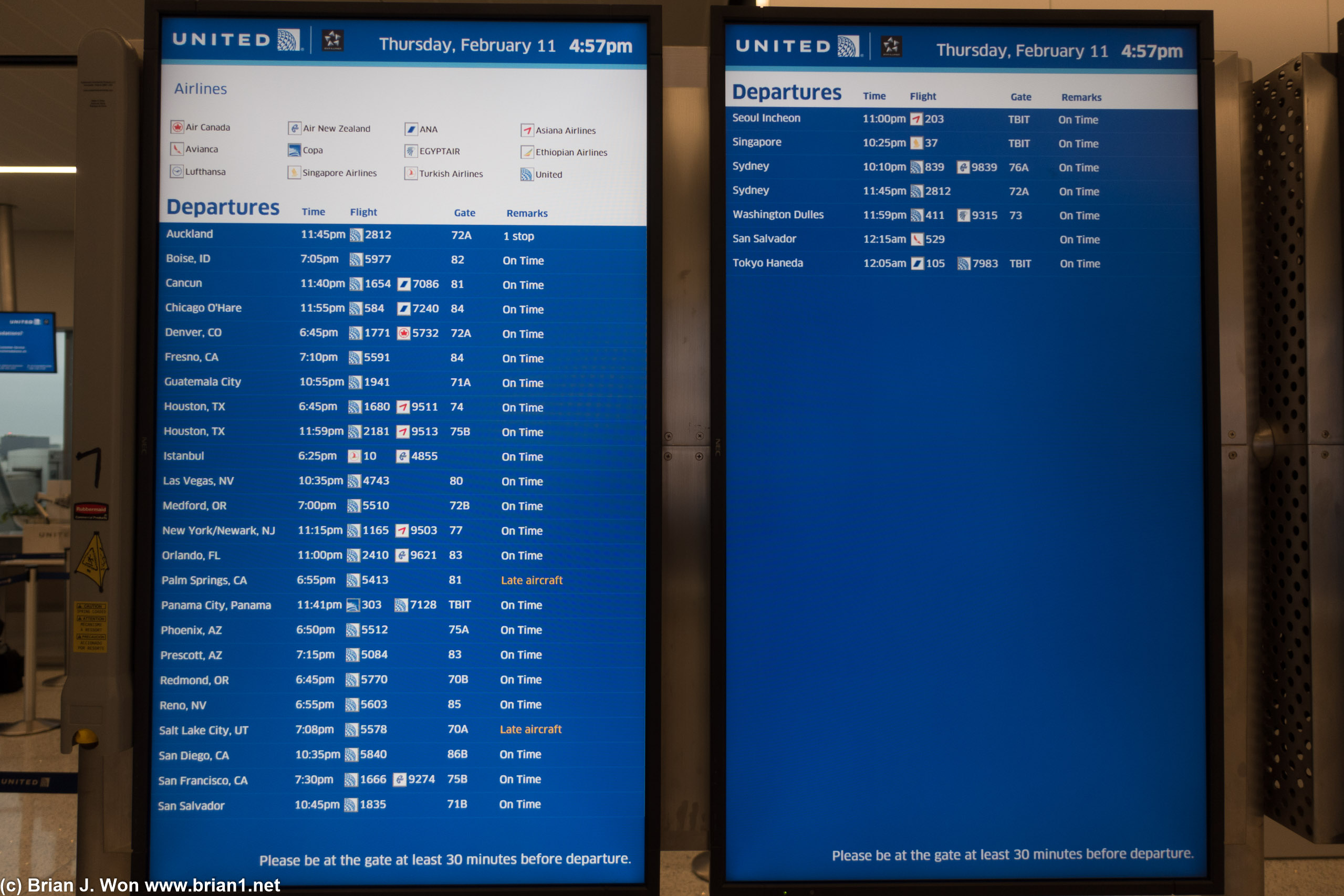 So few flights.