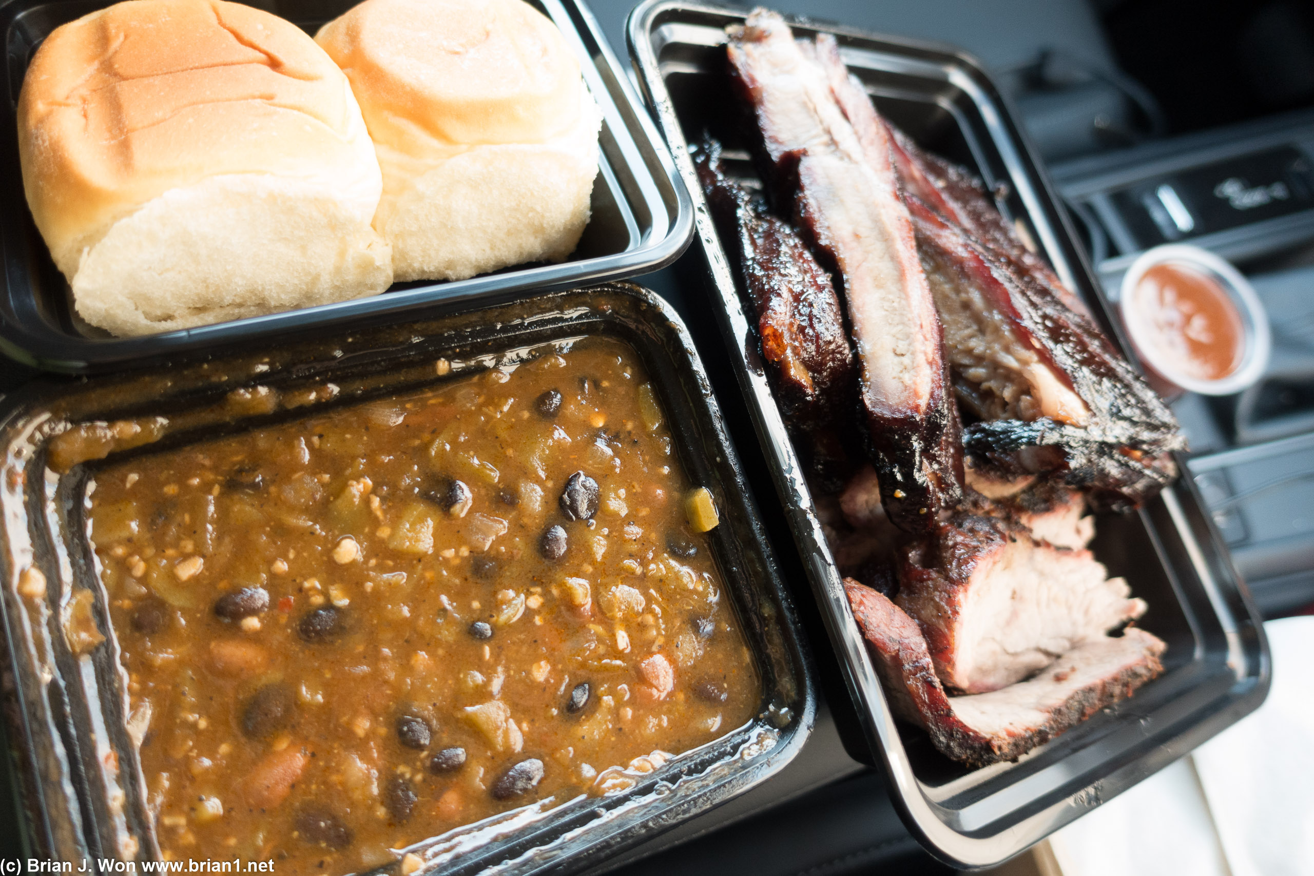 And the baked beans are awesome if you're okay with spice.