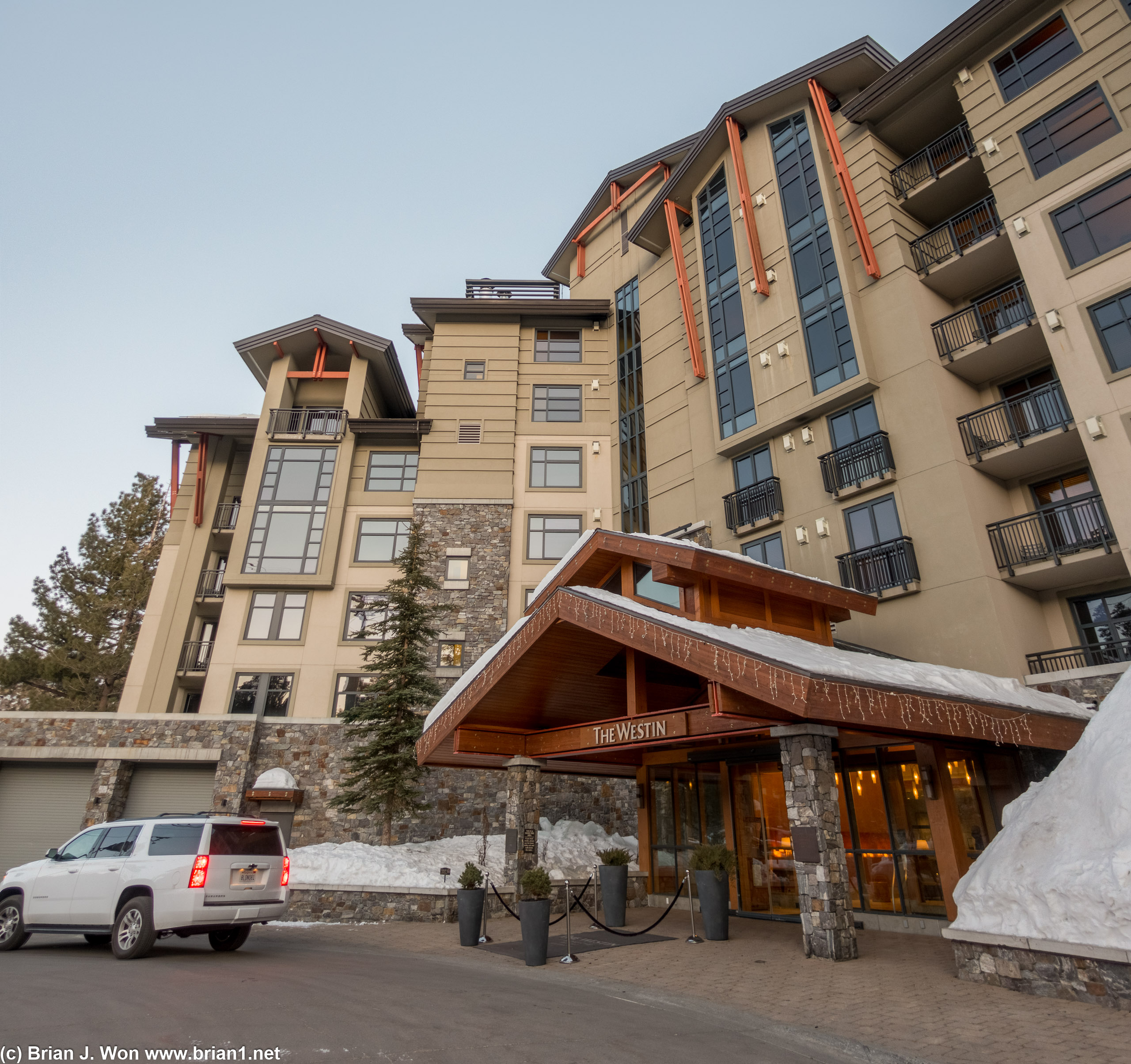 Arrival at The Westin Monache in Mammoth Lakes.