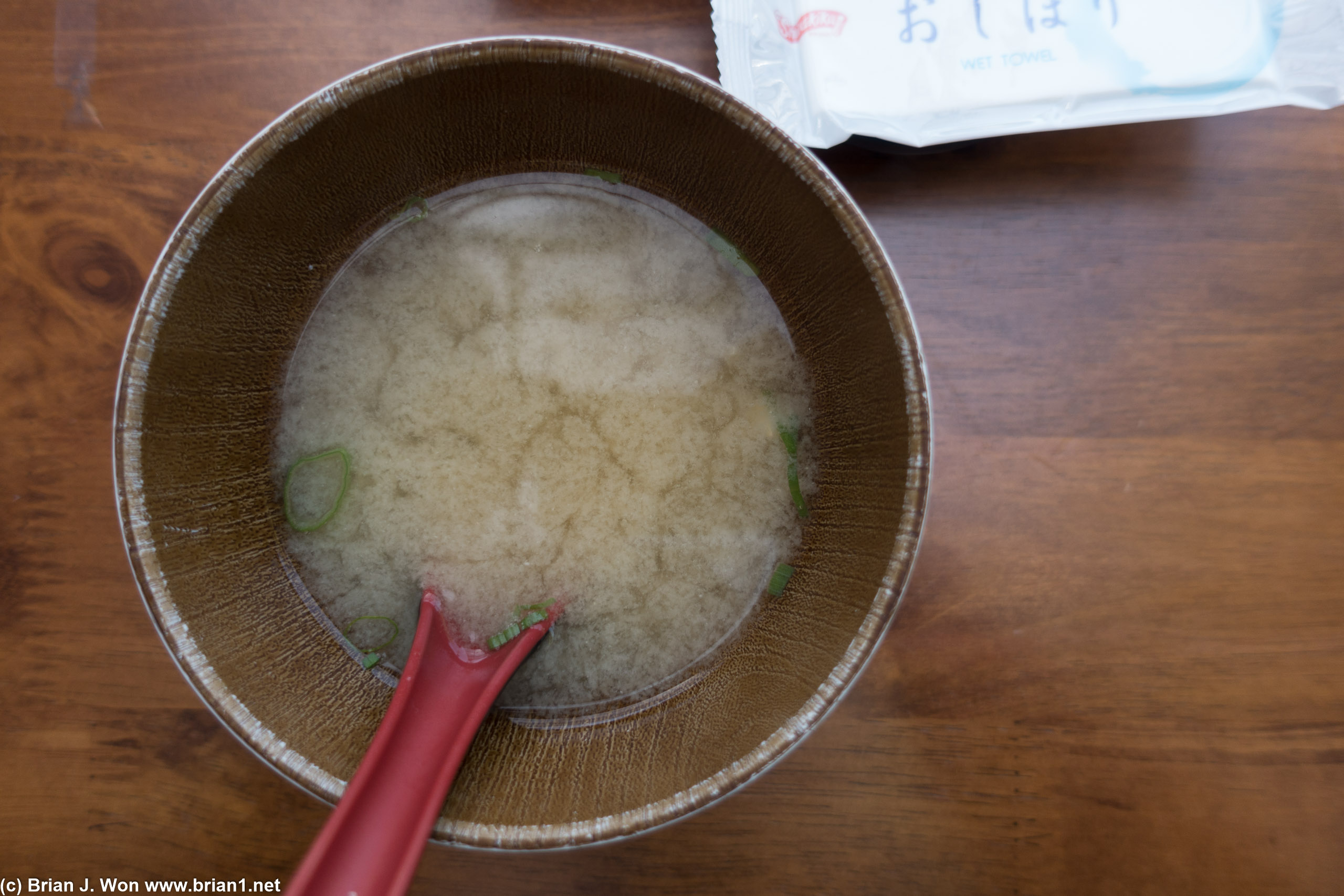 Miso soup.