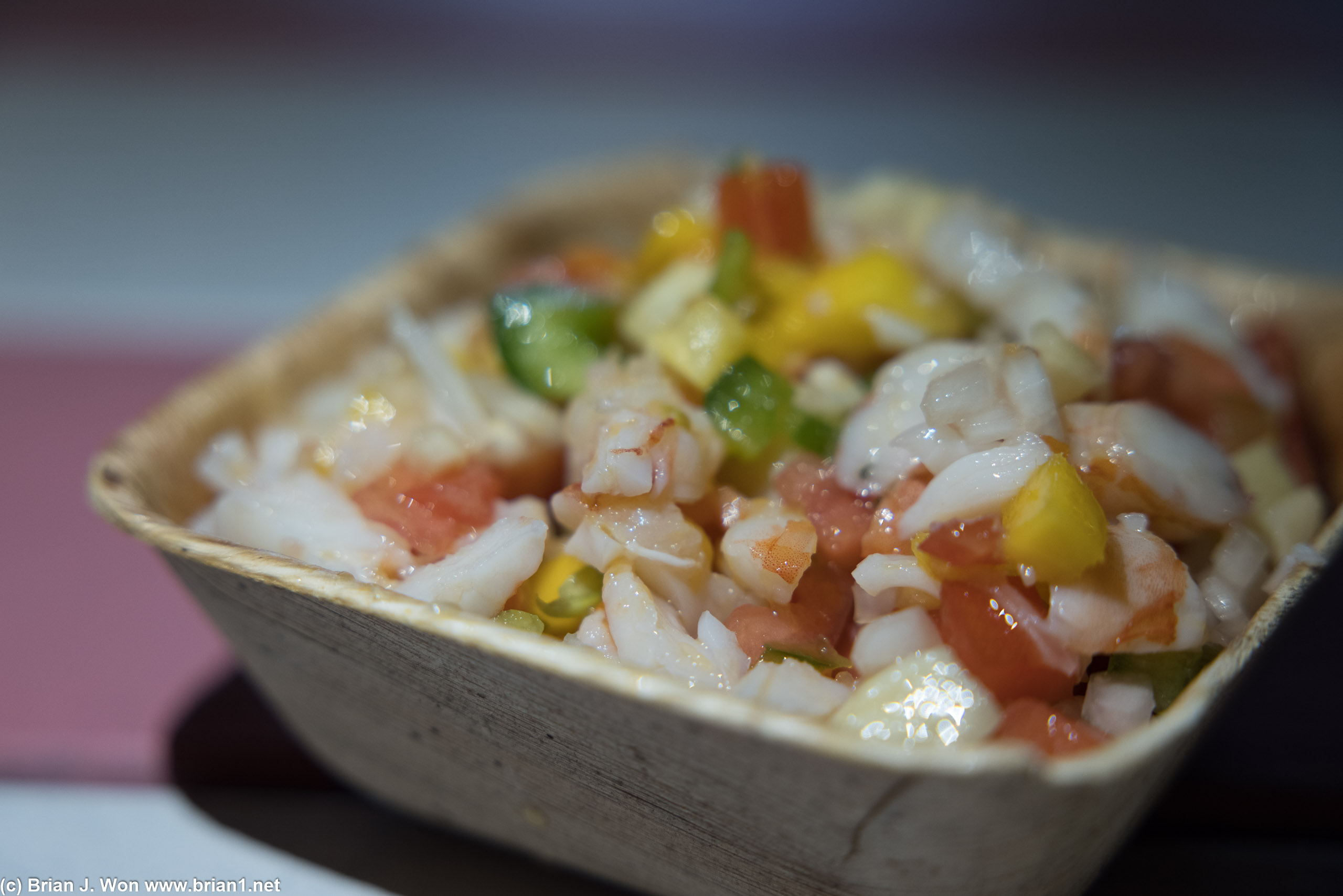 Shrimp tropical salad. For a tourist trap it was pretty good.