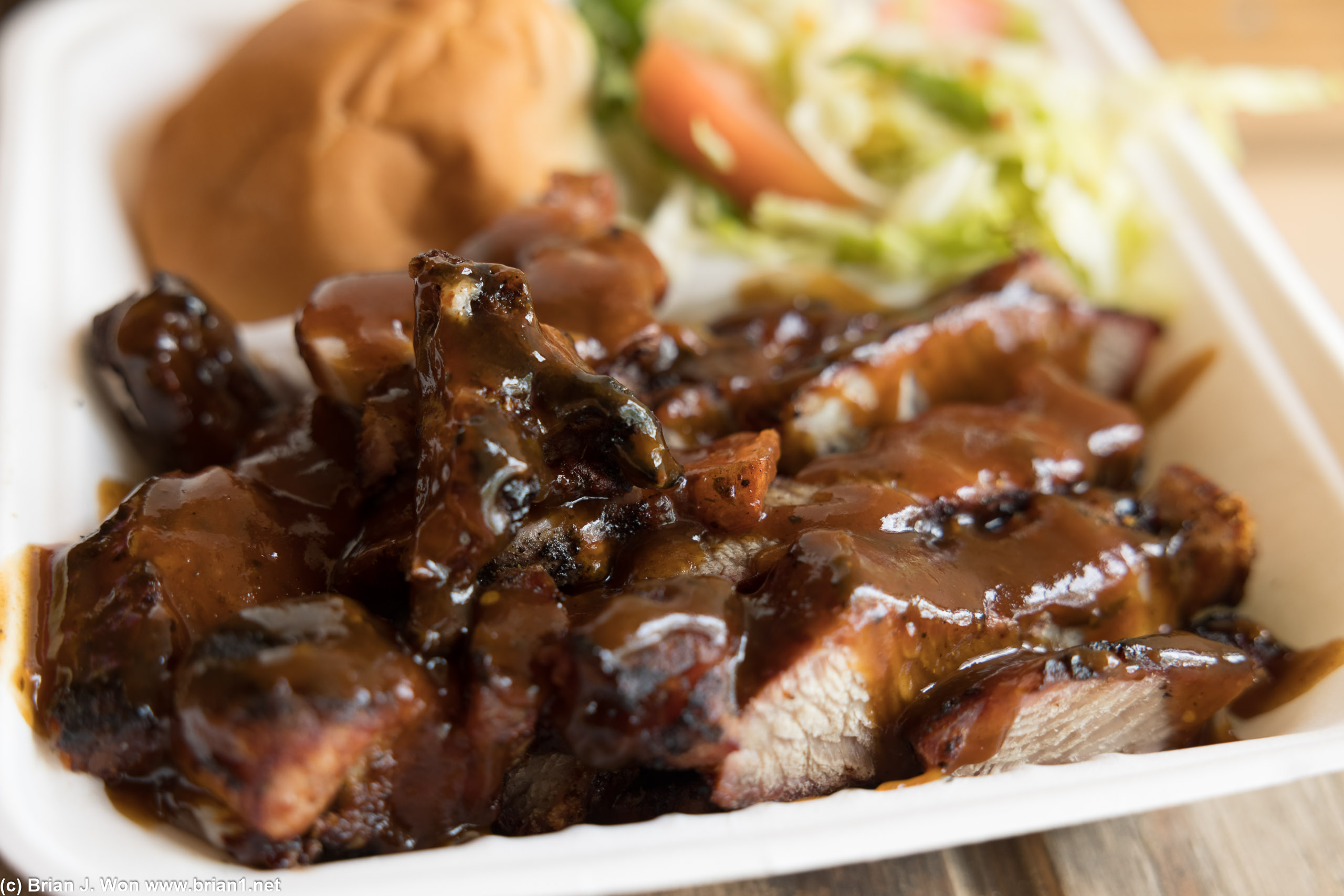 Jerk pork with hot sauce FTW.