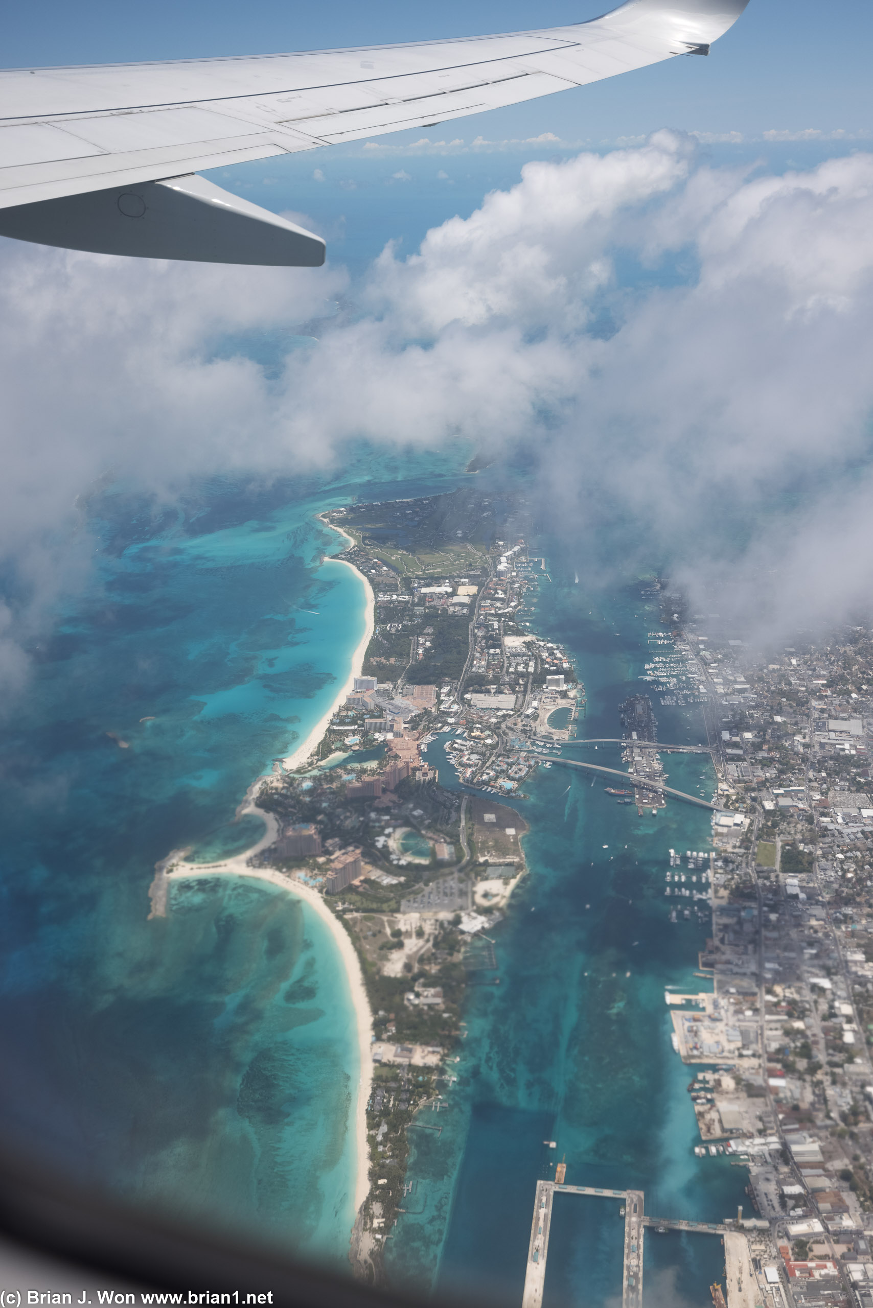 Paradise Island and its megaresorts.