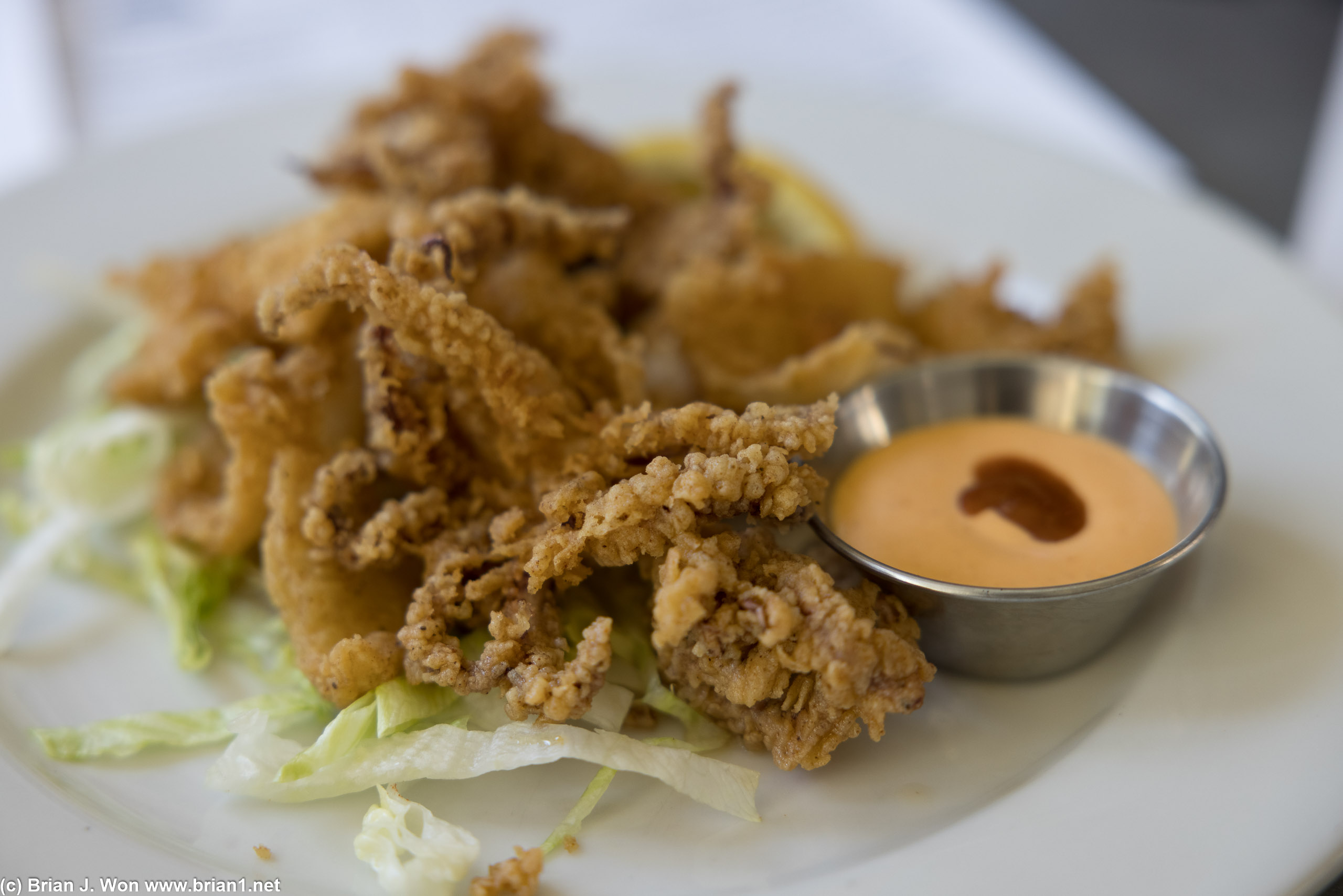 Deep fried calamari. Tasty but not a very big portion.