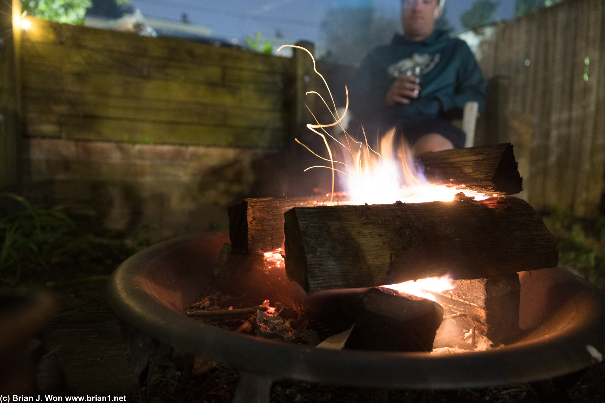Fire pit.