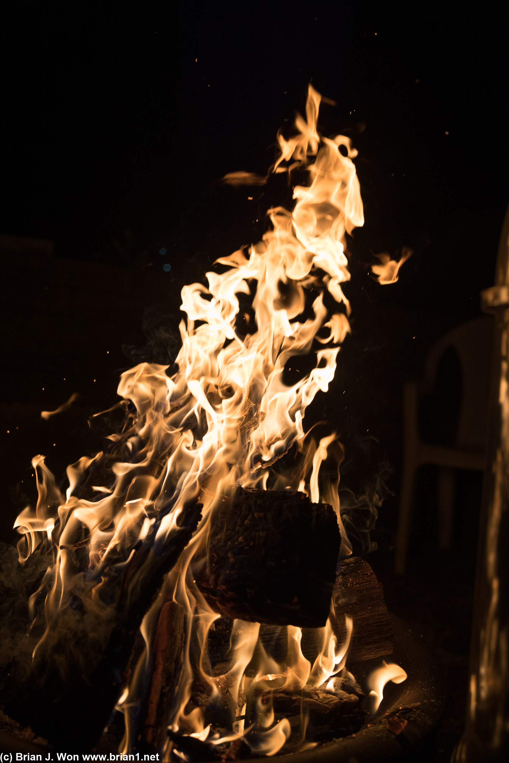 Okay, maybe too much fire.
