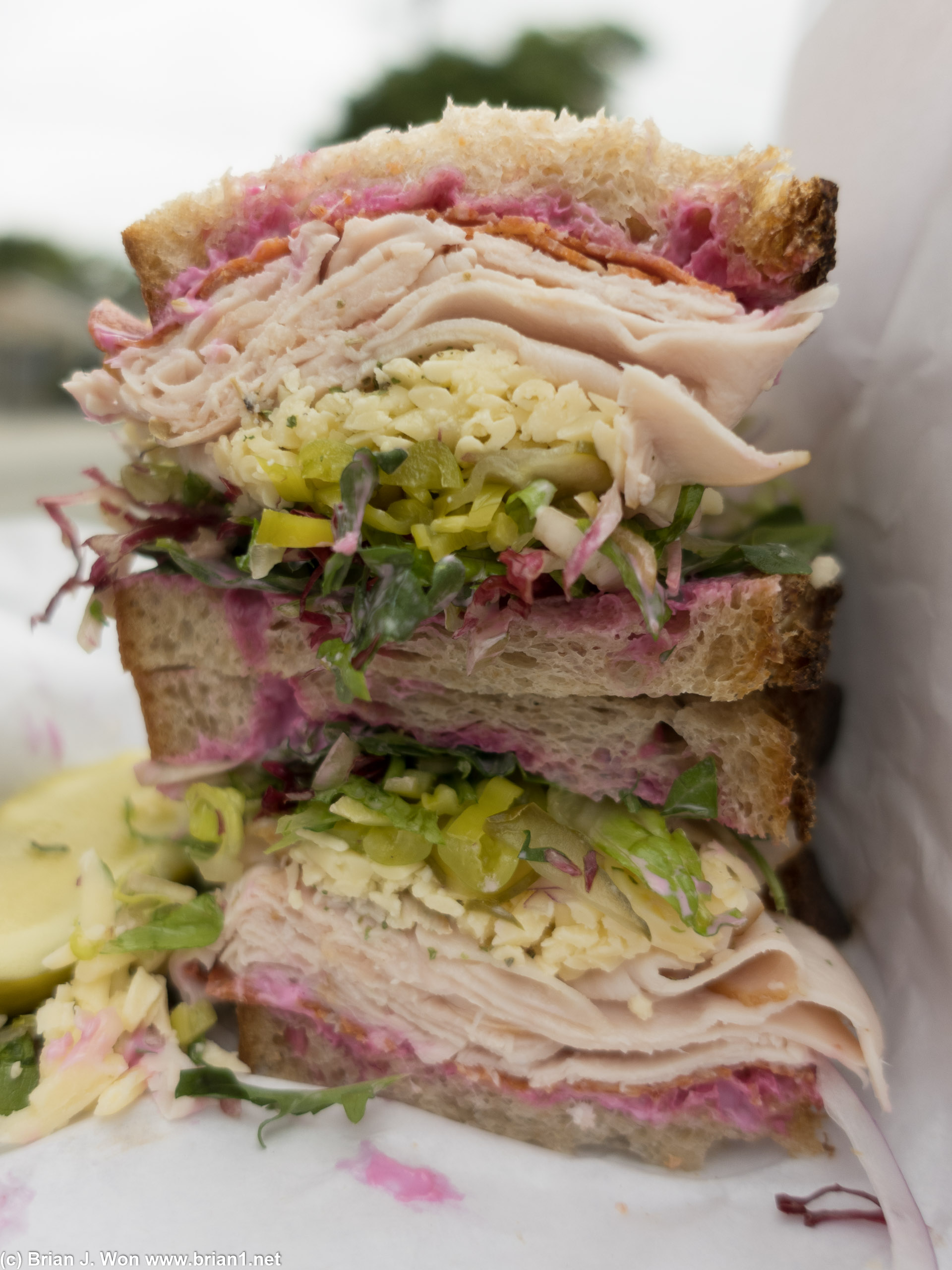 The photo on the website is waaaay prettier. But it's still pretty tasty.