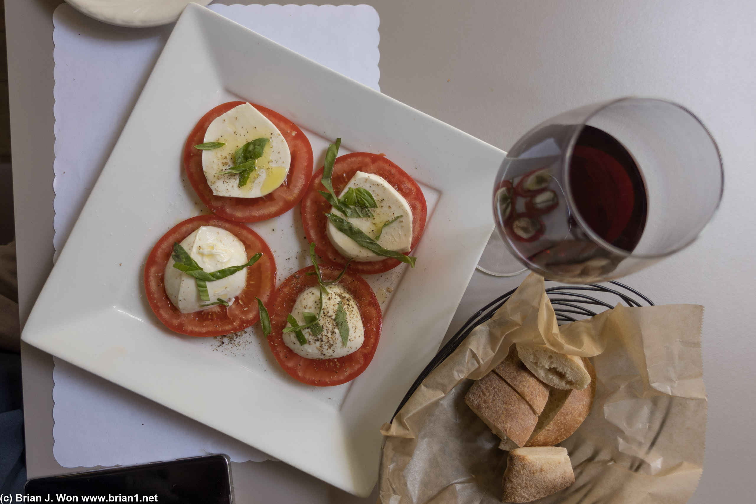 Caprese. Should have asked for a half order...
