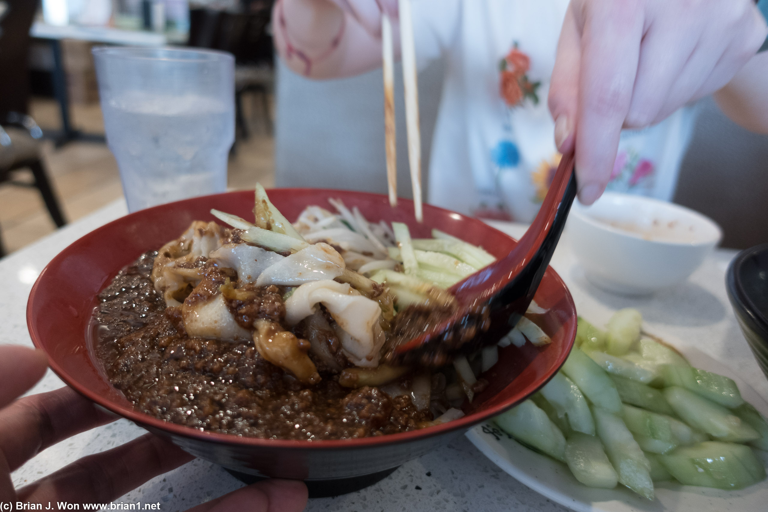 The zha jiang mian was a favorite.