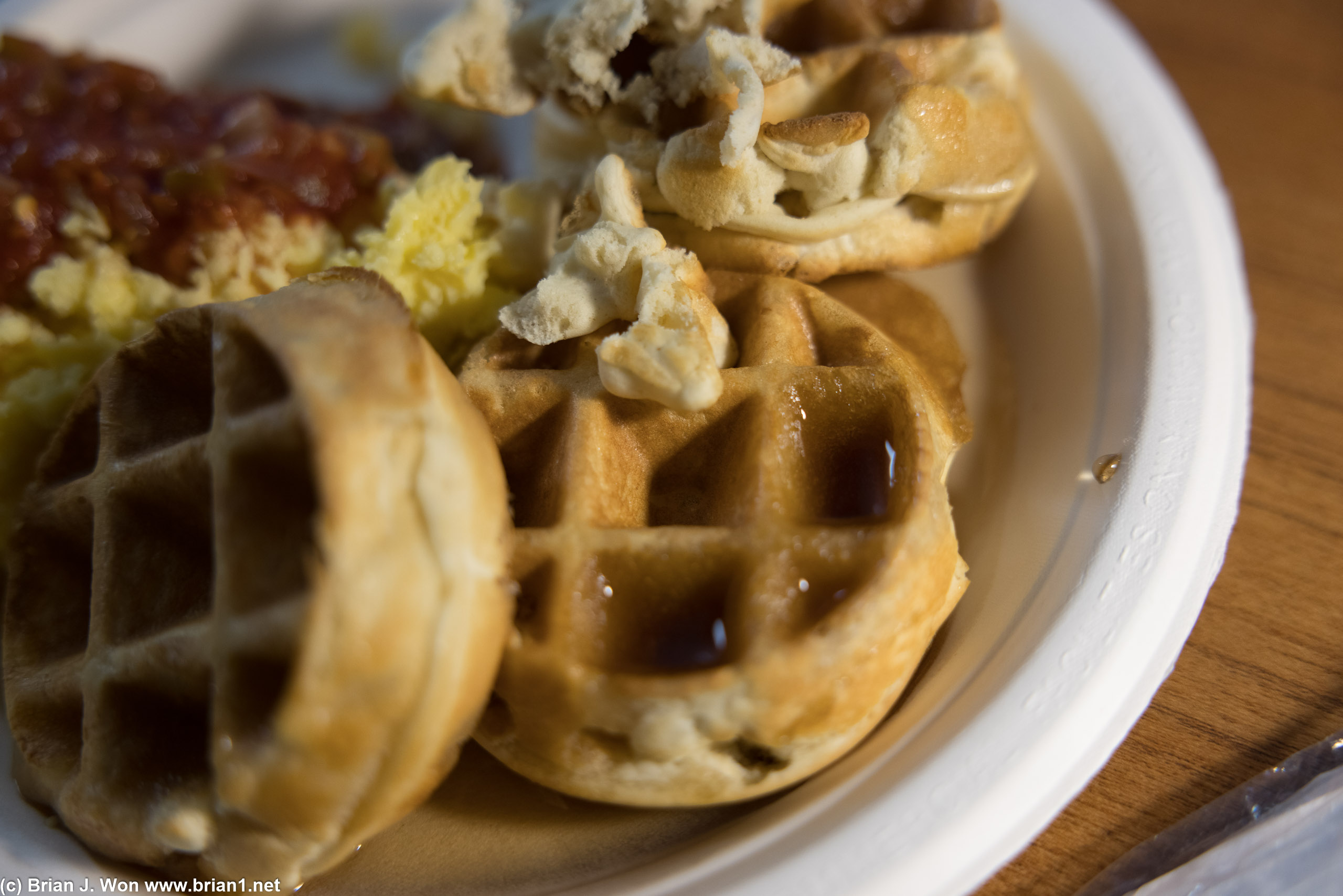 Hotel buffet breakfast was pretty gross.