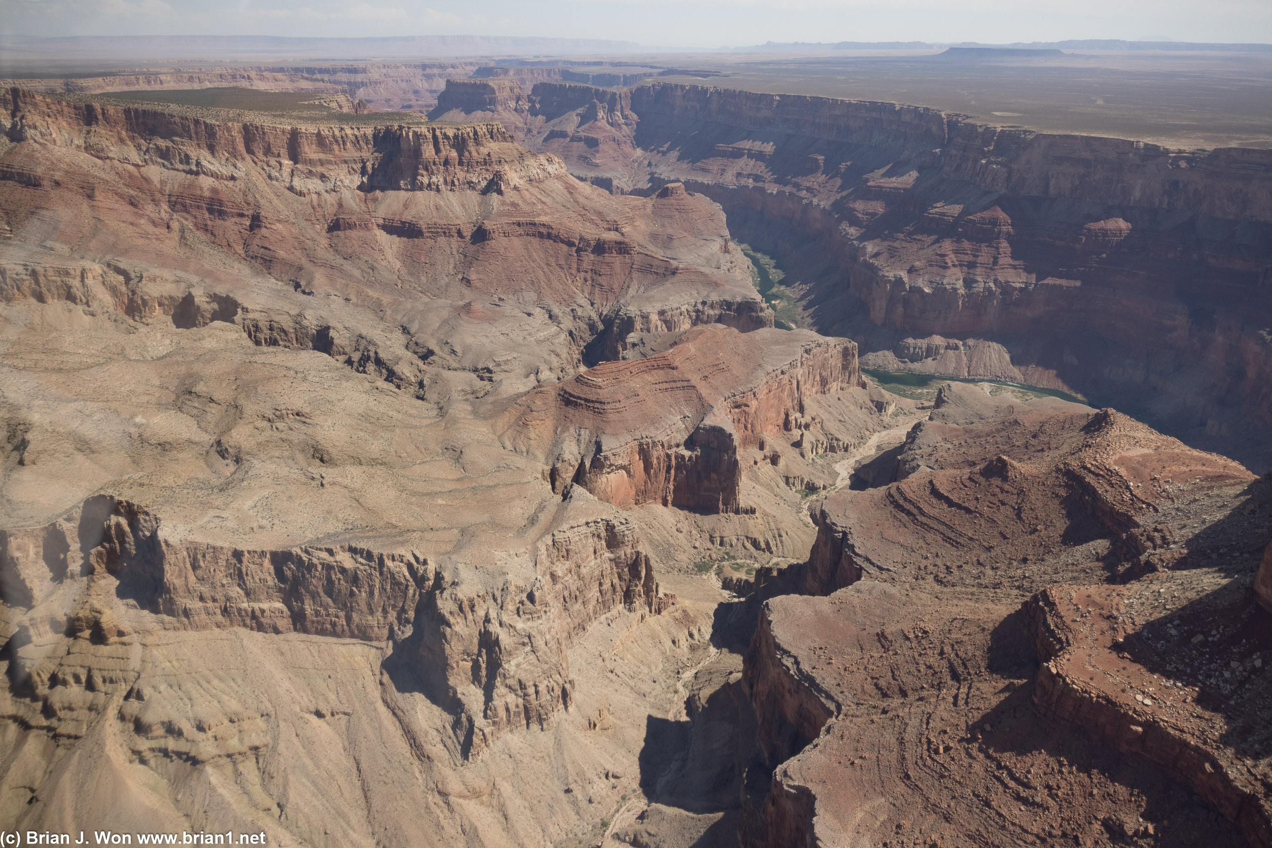 Northern-most end of the standard tourist helicopter flight path.
