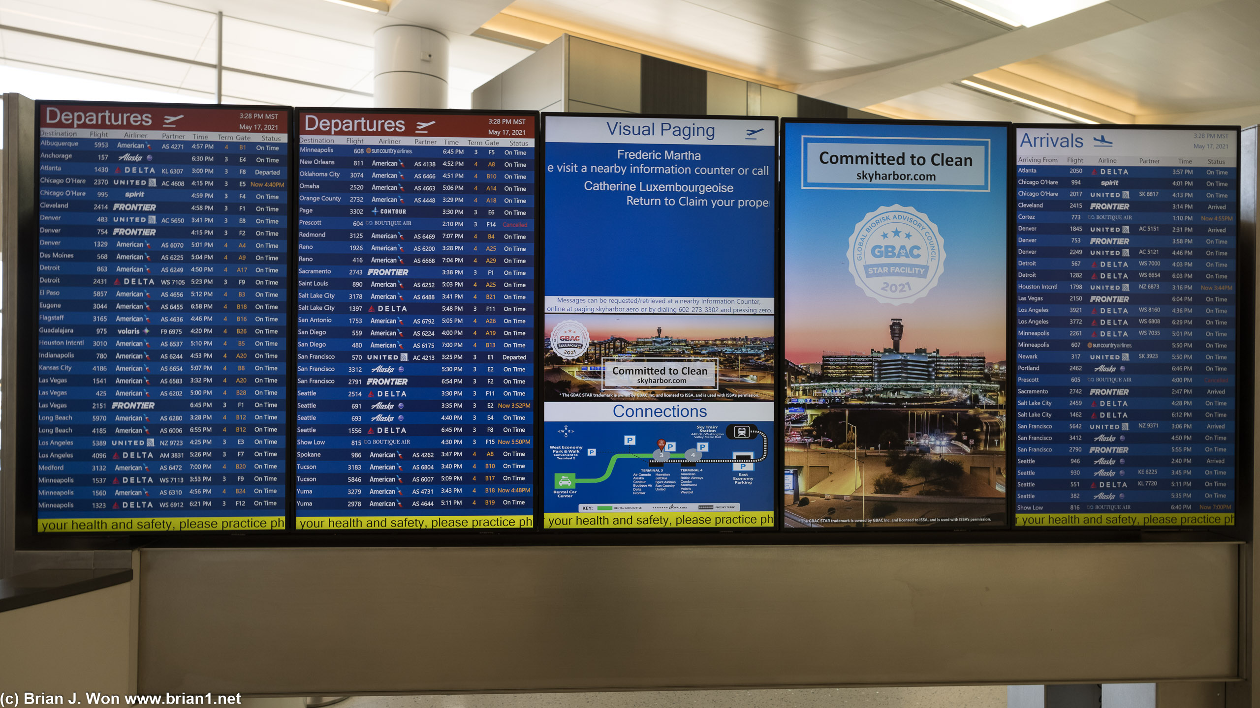 Not sure if this is a full flight board for PHX or not vs. pre-COVID-19 times.