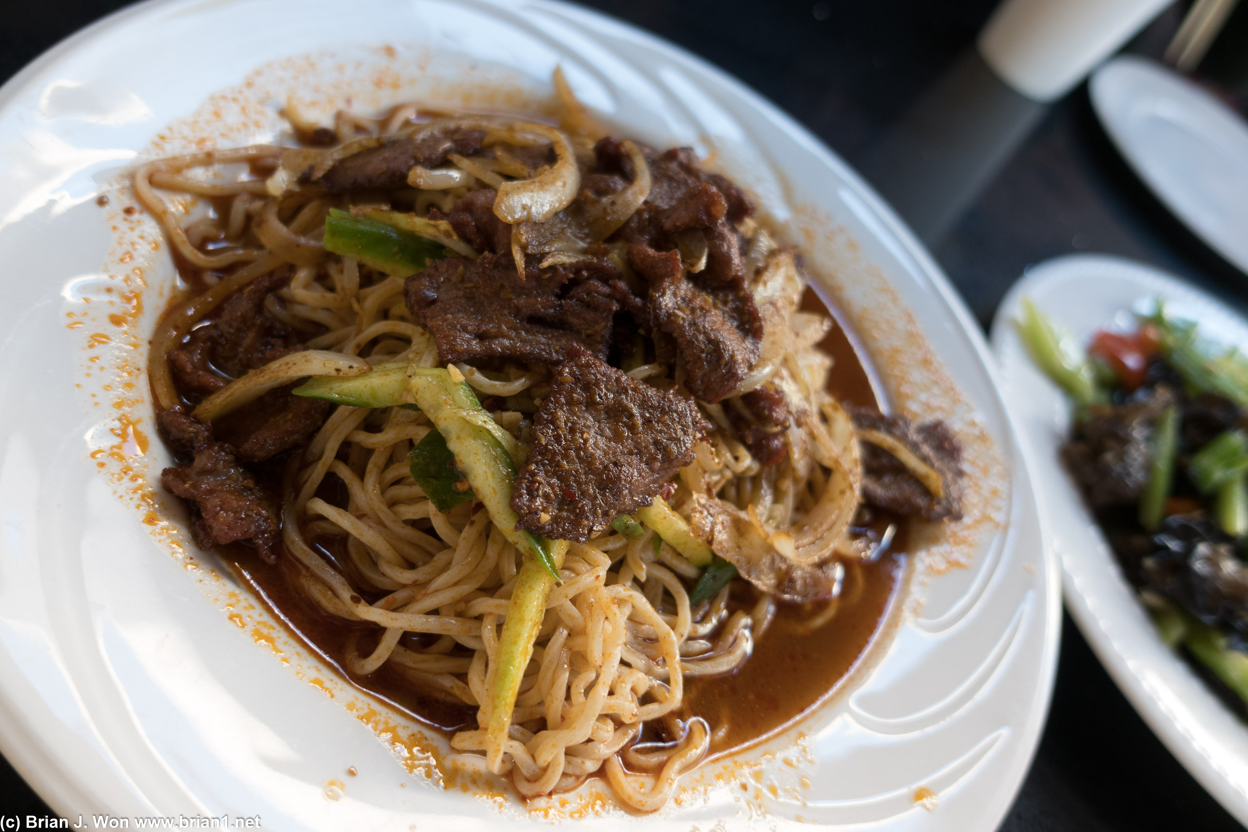 Cold noodle (spicy fried noodle?). Didn't expect to be cold. Not bad otherwise.