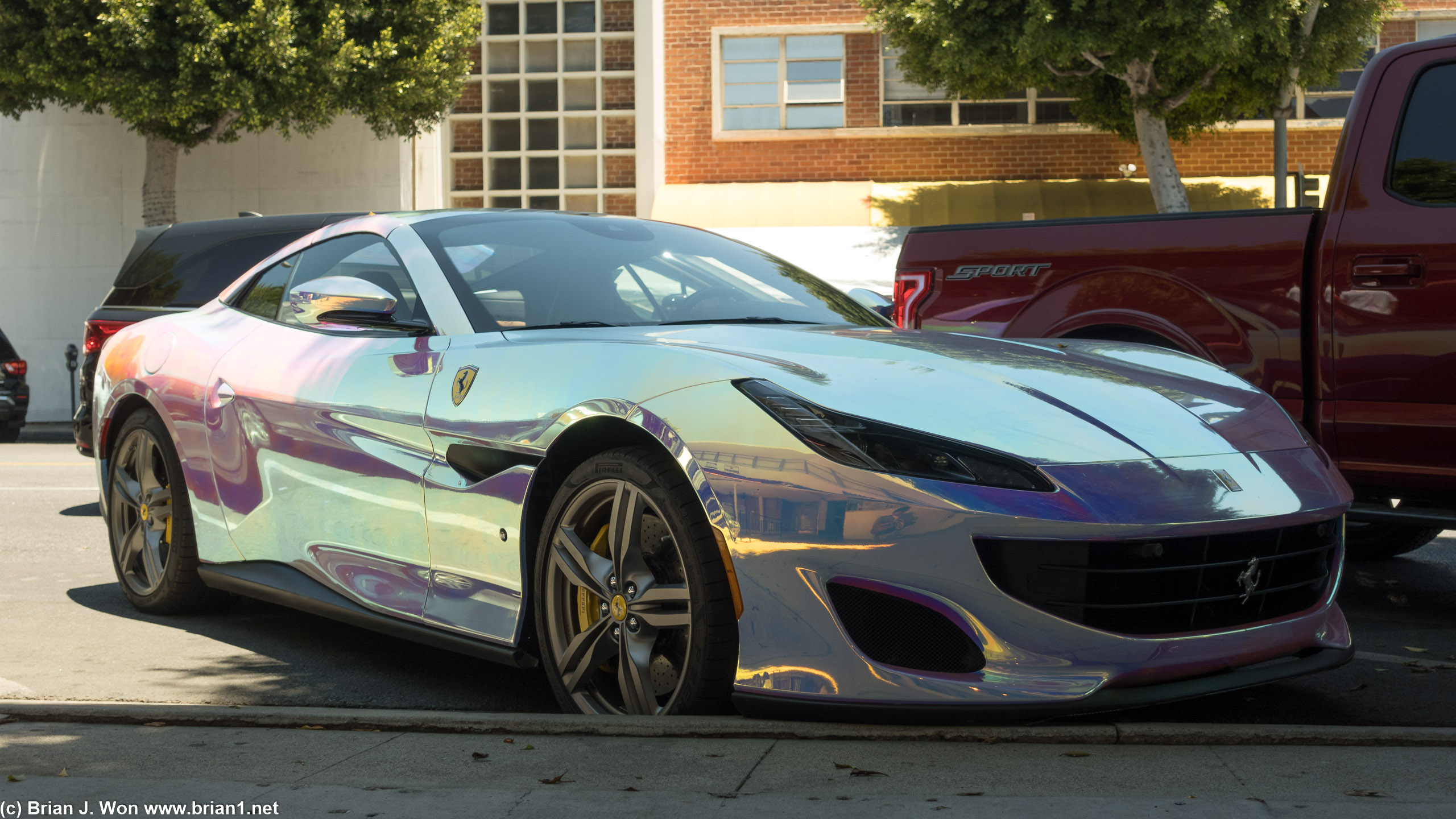 Gaudy as hell wrap, but one hell of a wrap job.