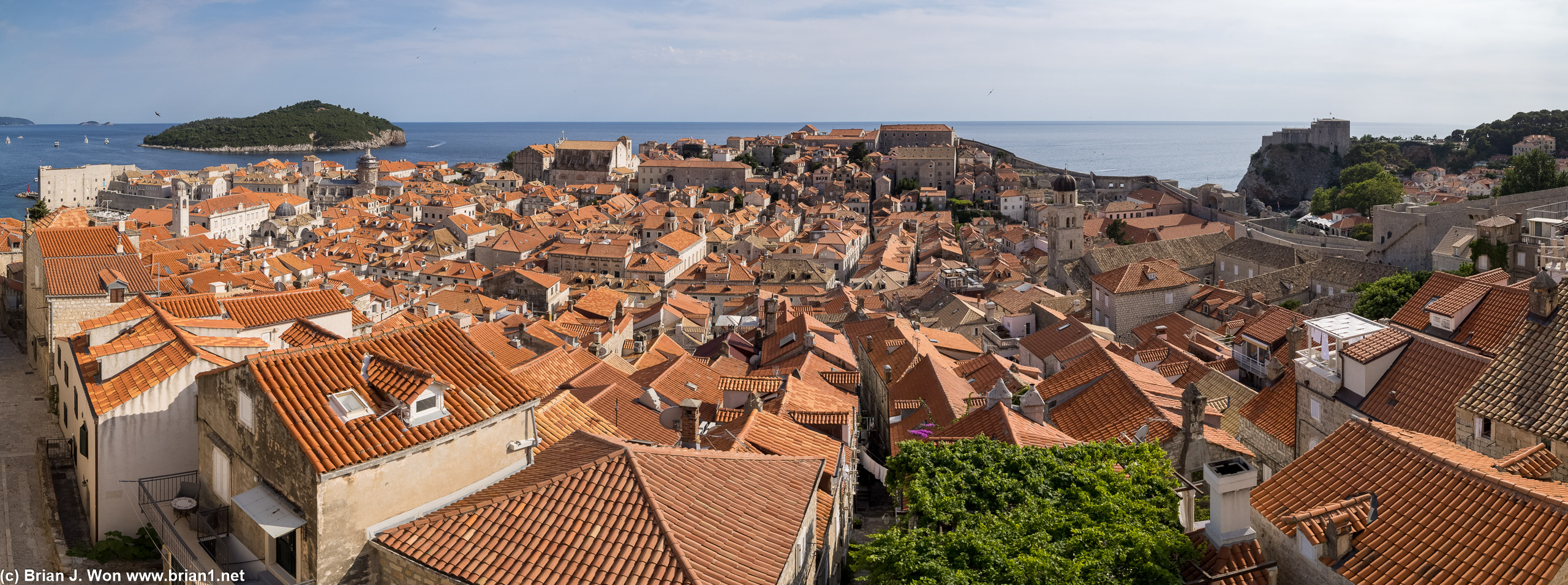Sea of red roofs.