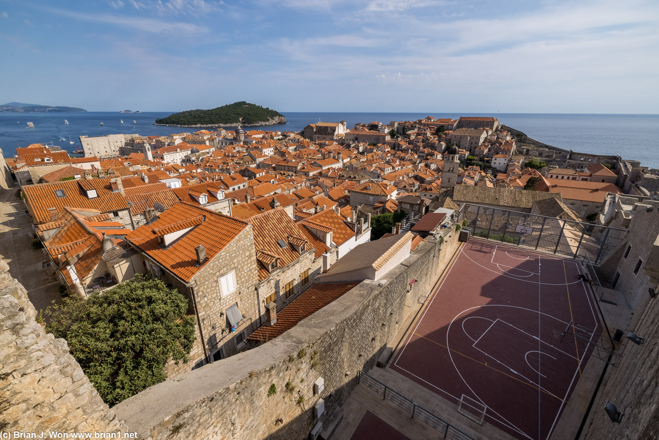 Different angle. And yes, a pair of basketball courts.