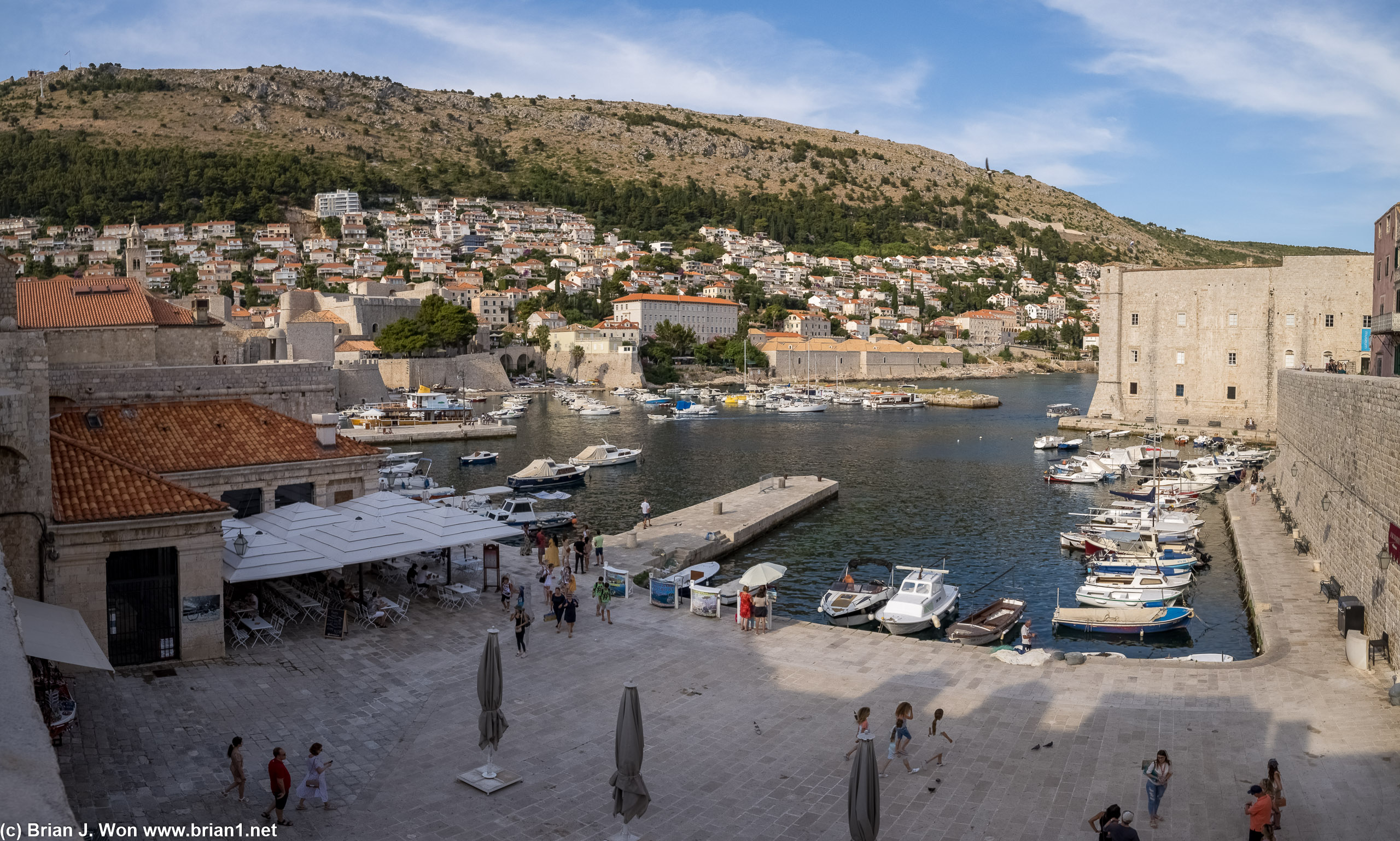 The harbor.