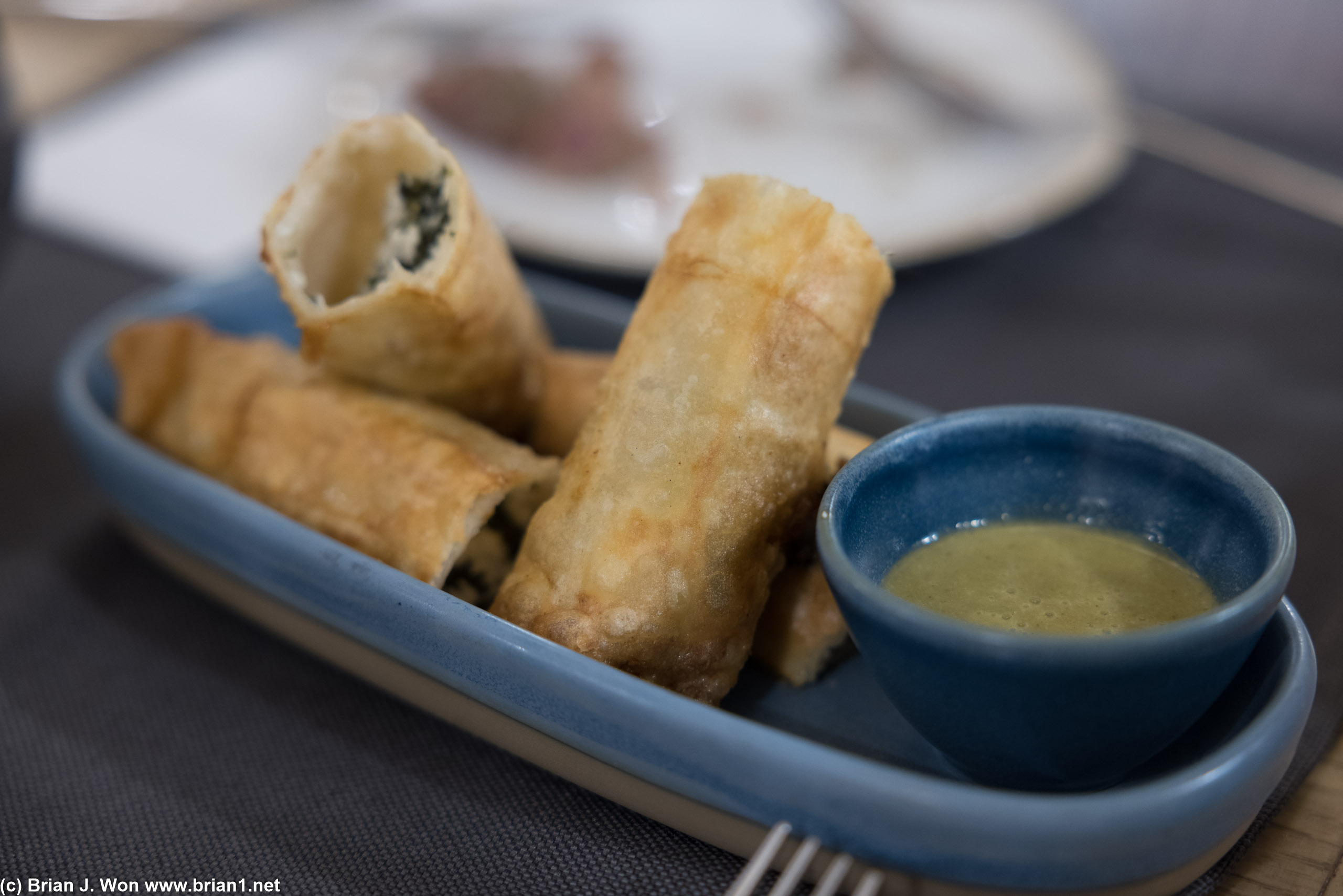 And a traditional cheese and spinach roll.