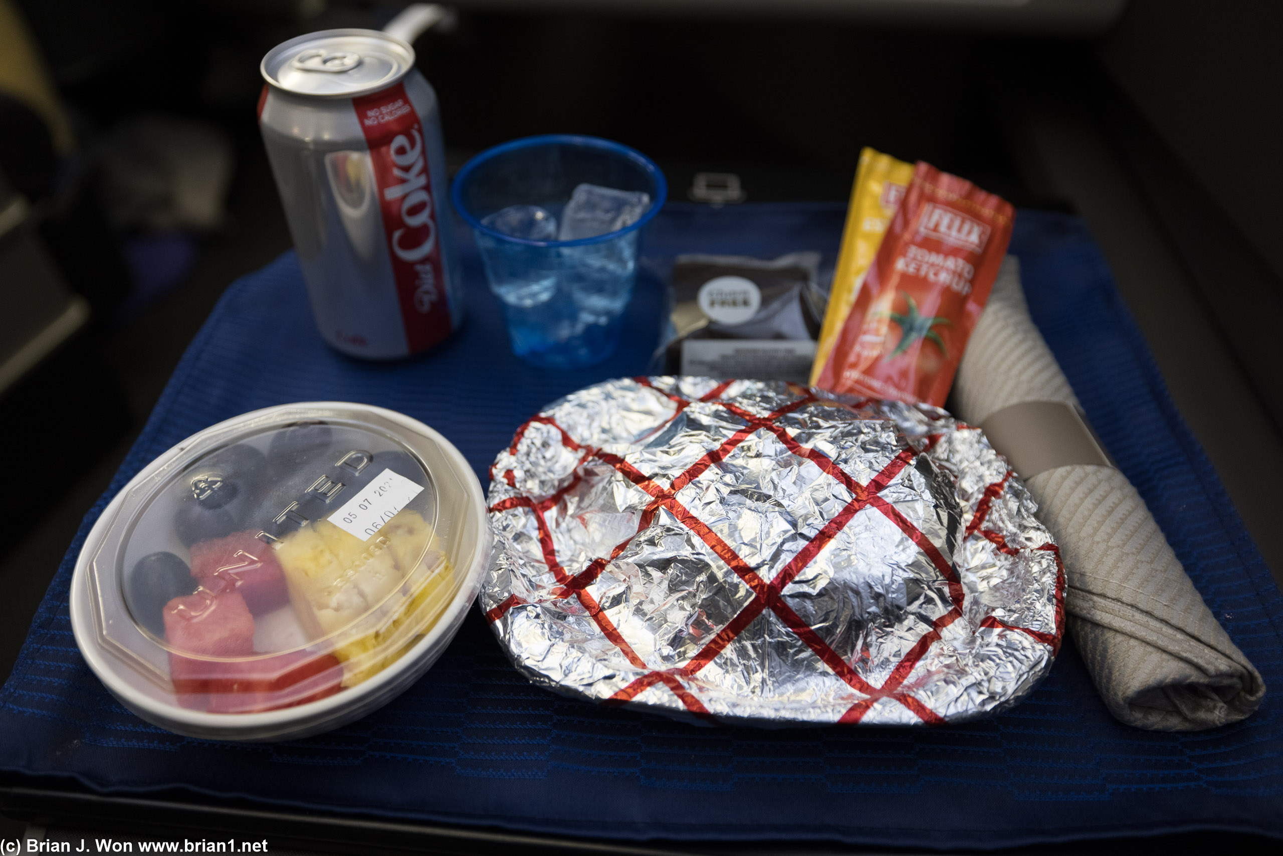 Pre-arrival meal.
