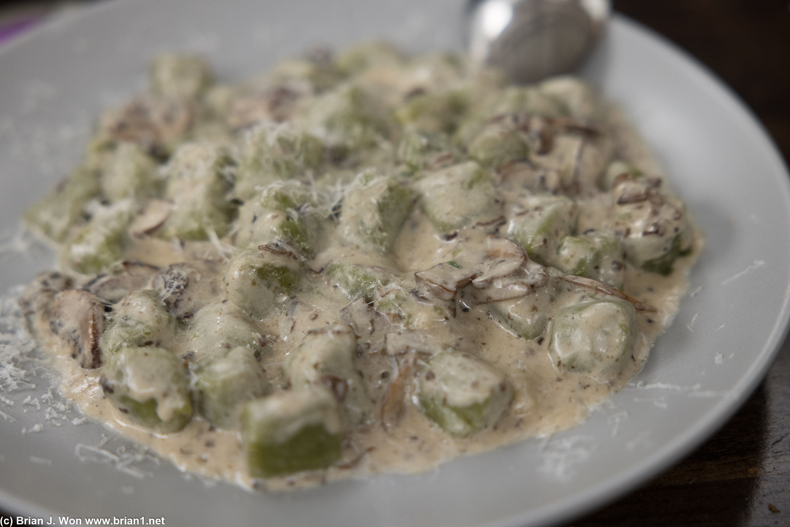 Gnocchi. Very rich.