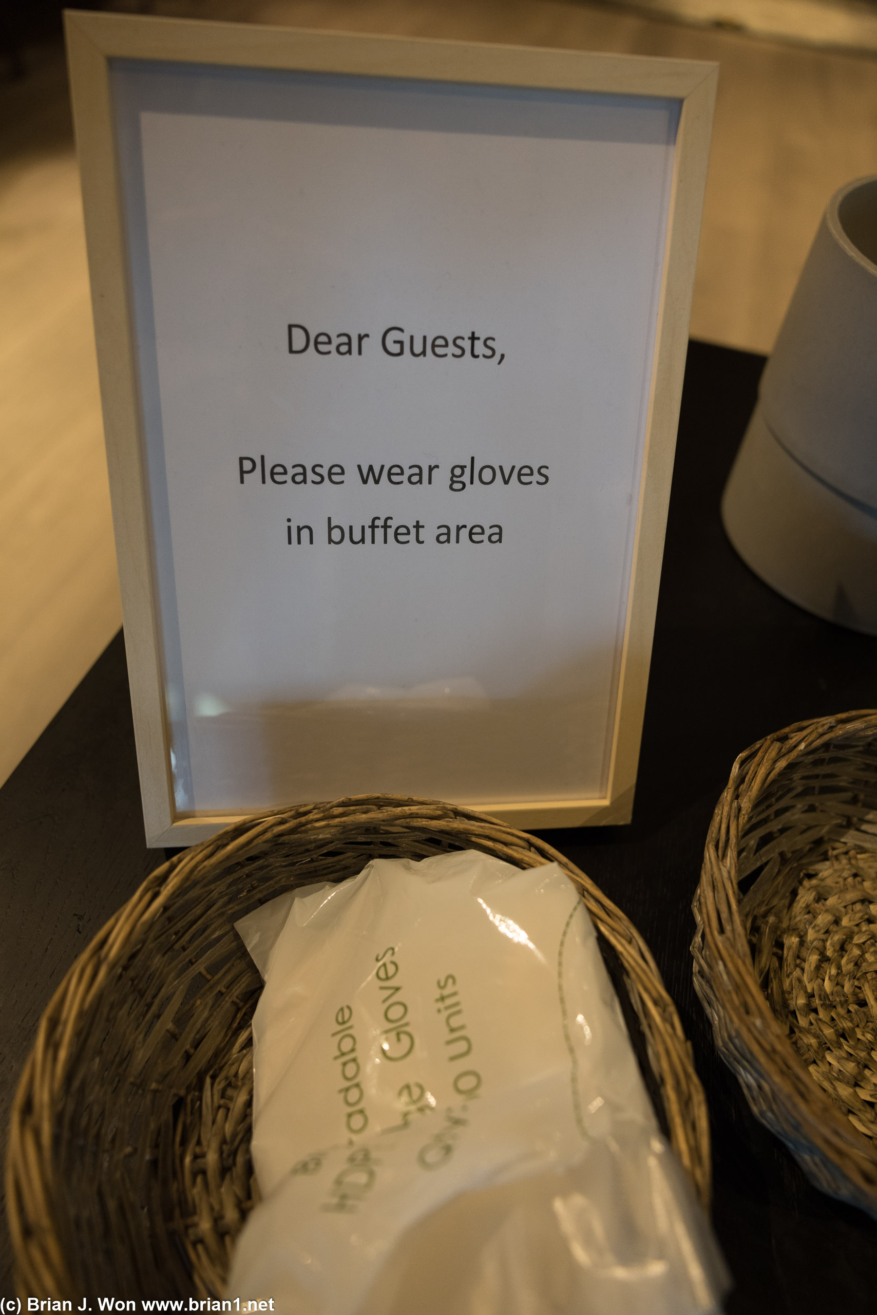 Buffet safety during COVID-19.