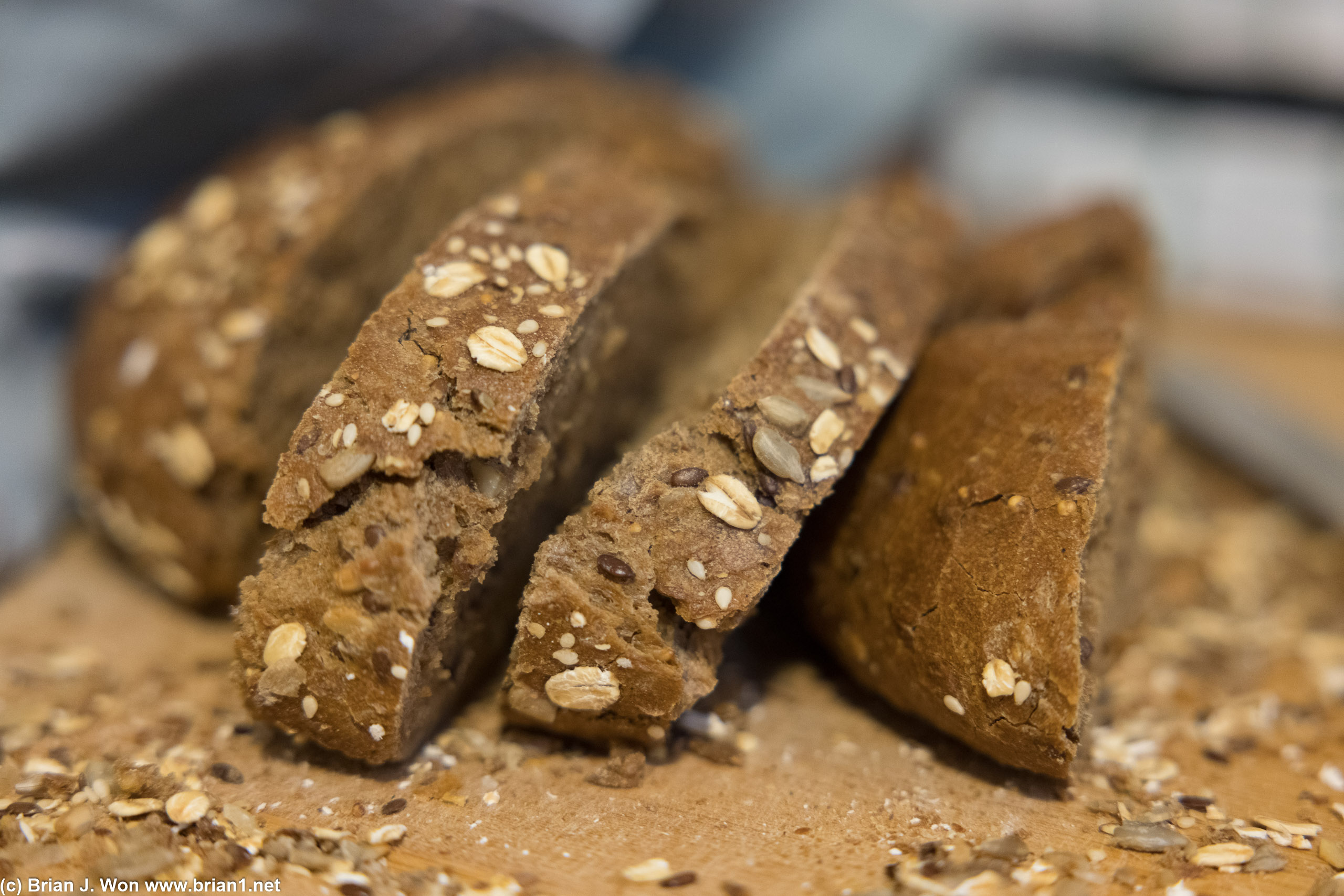 Rye bread is everywhere.
