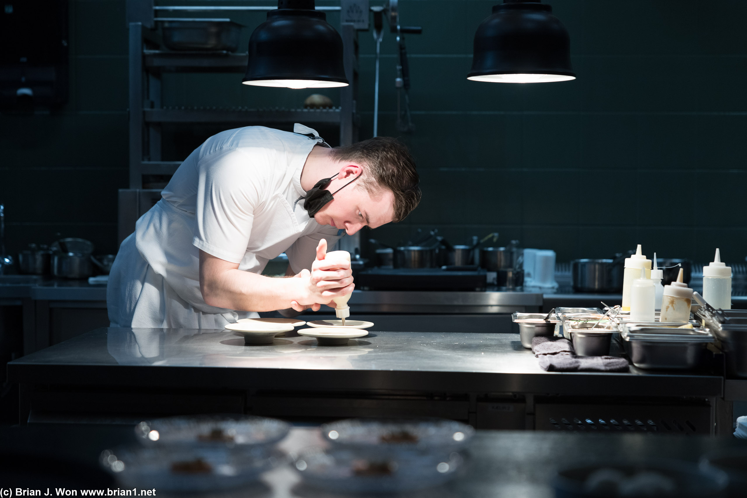Chefs hard at work.