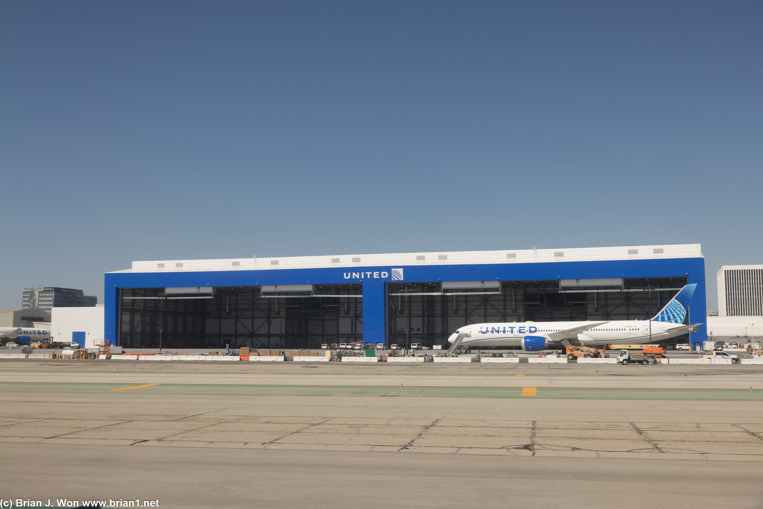 They're finally using the new hangar!