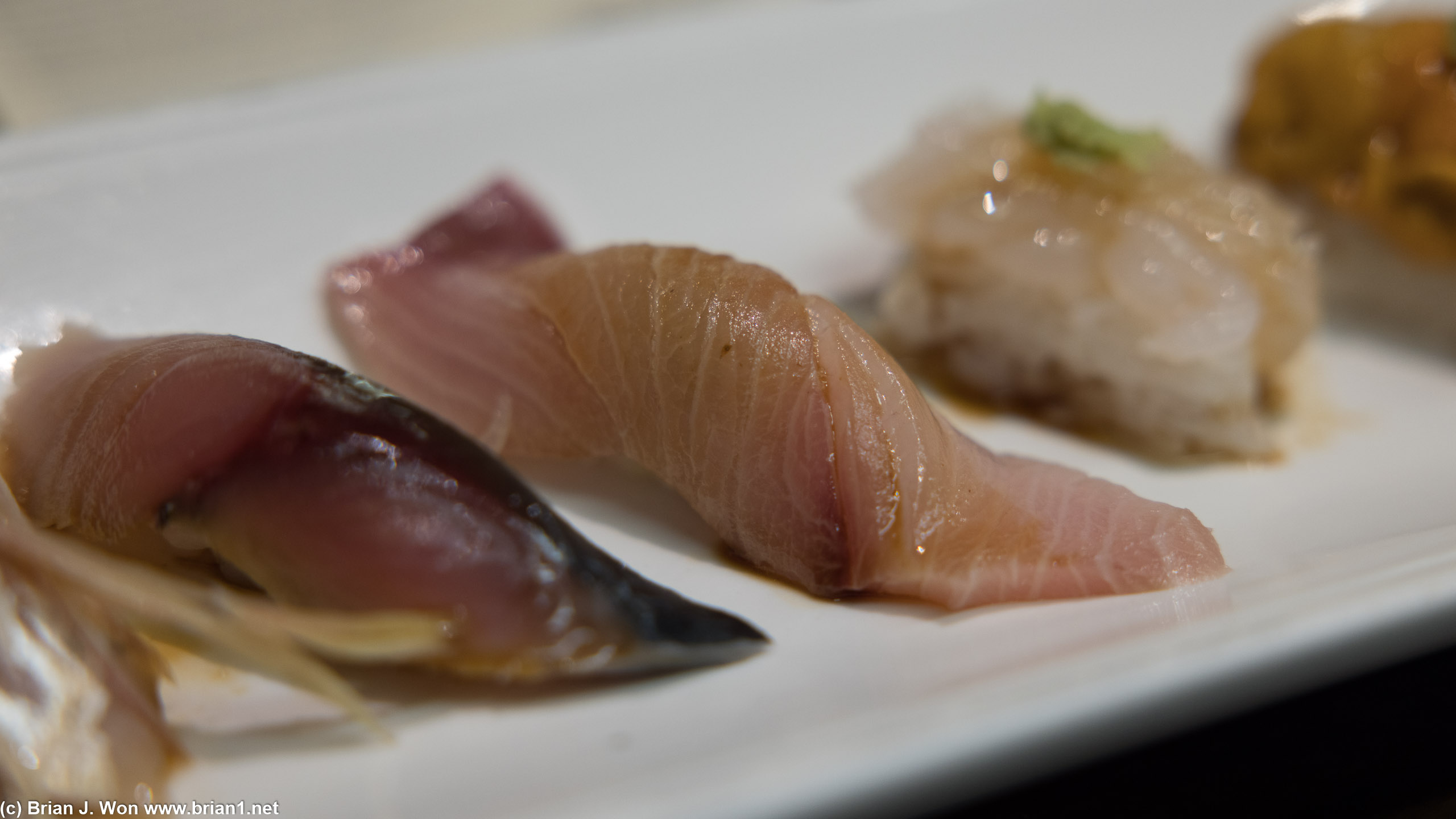 Buri, like most fish, was just passable.
