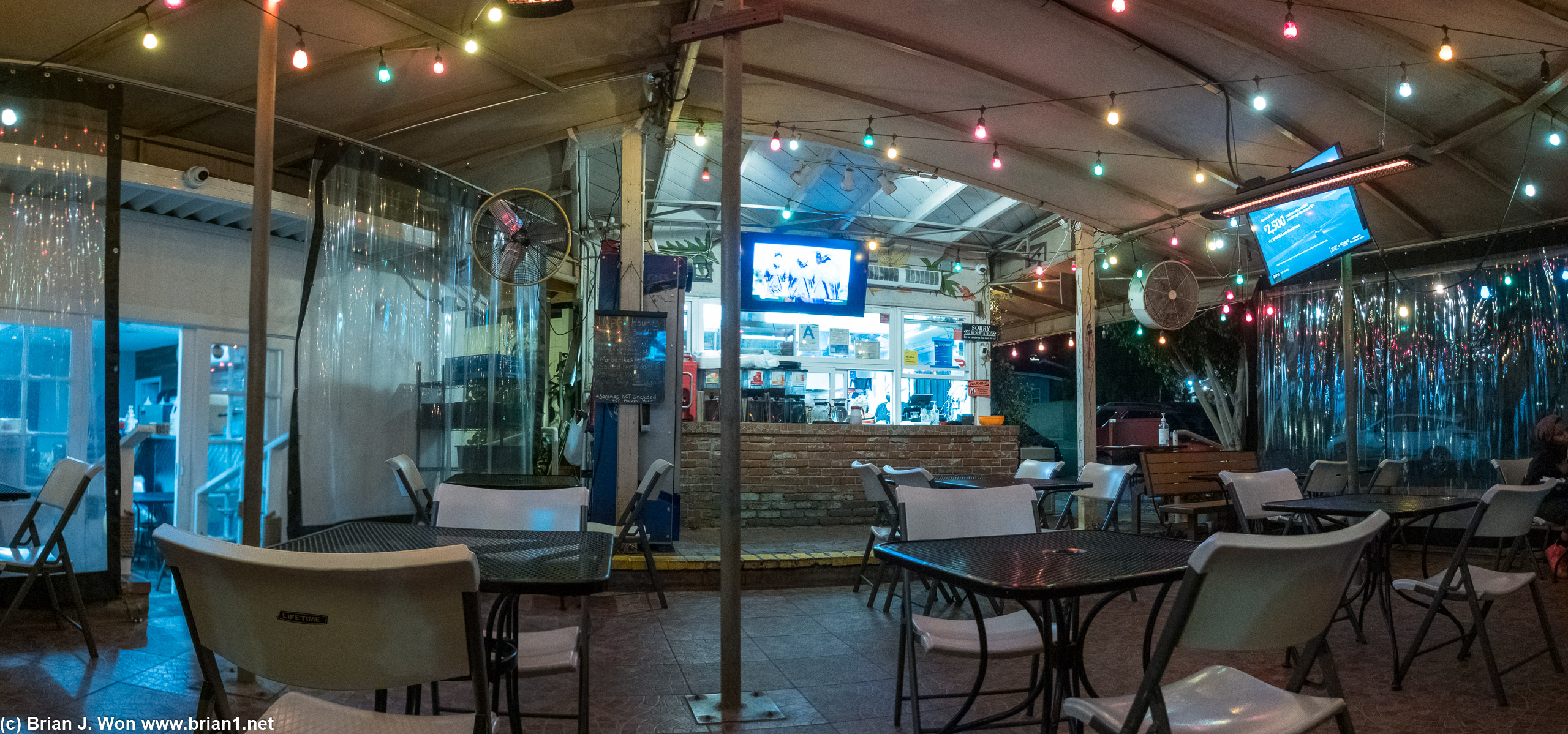 "Outdoor" dining.