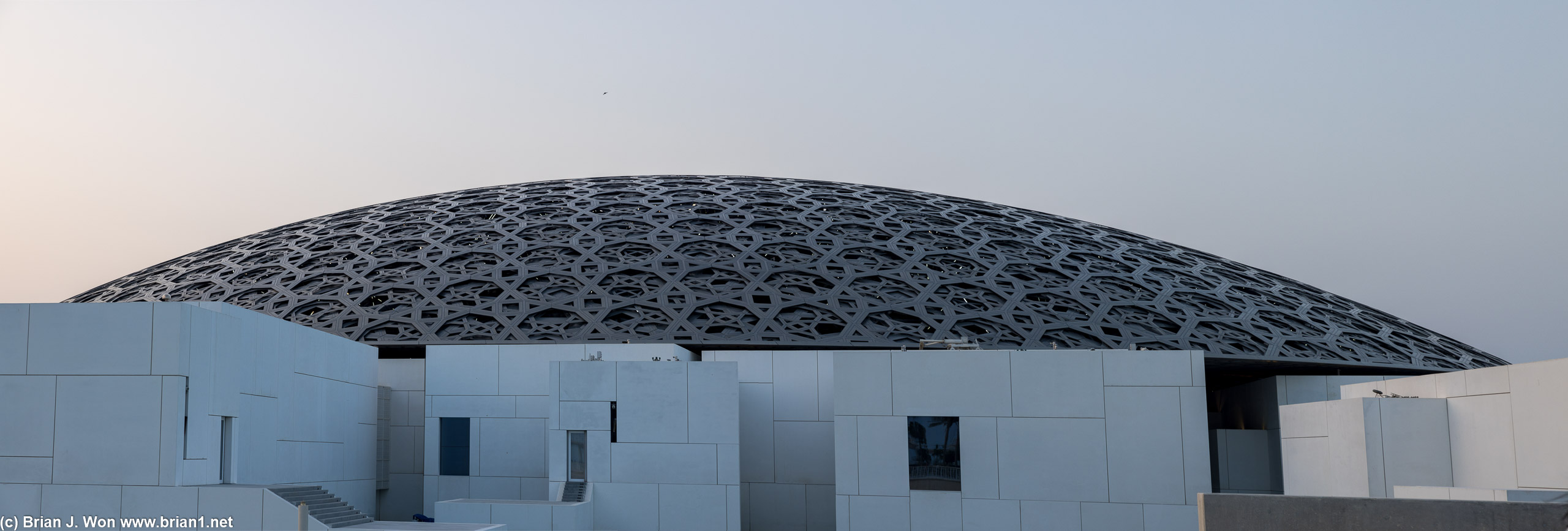 Exterior of the Louvre.