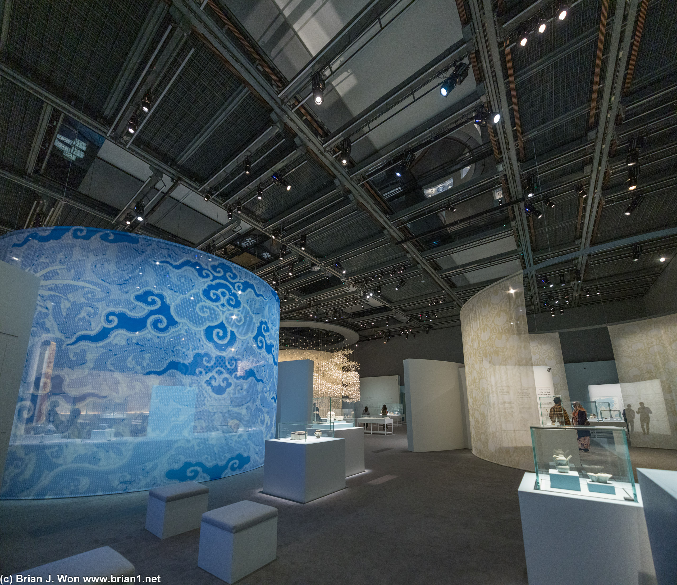 Inside the Dragon and Phoenix exhibit.