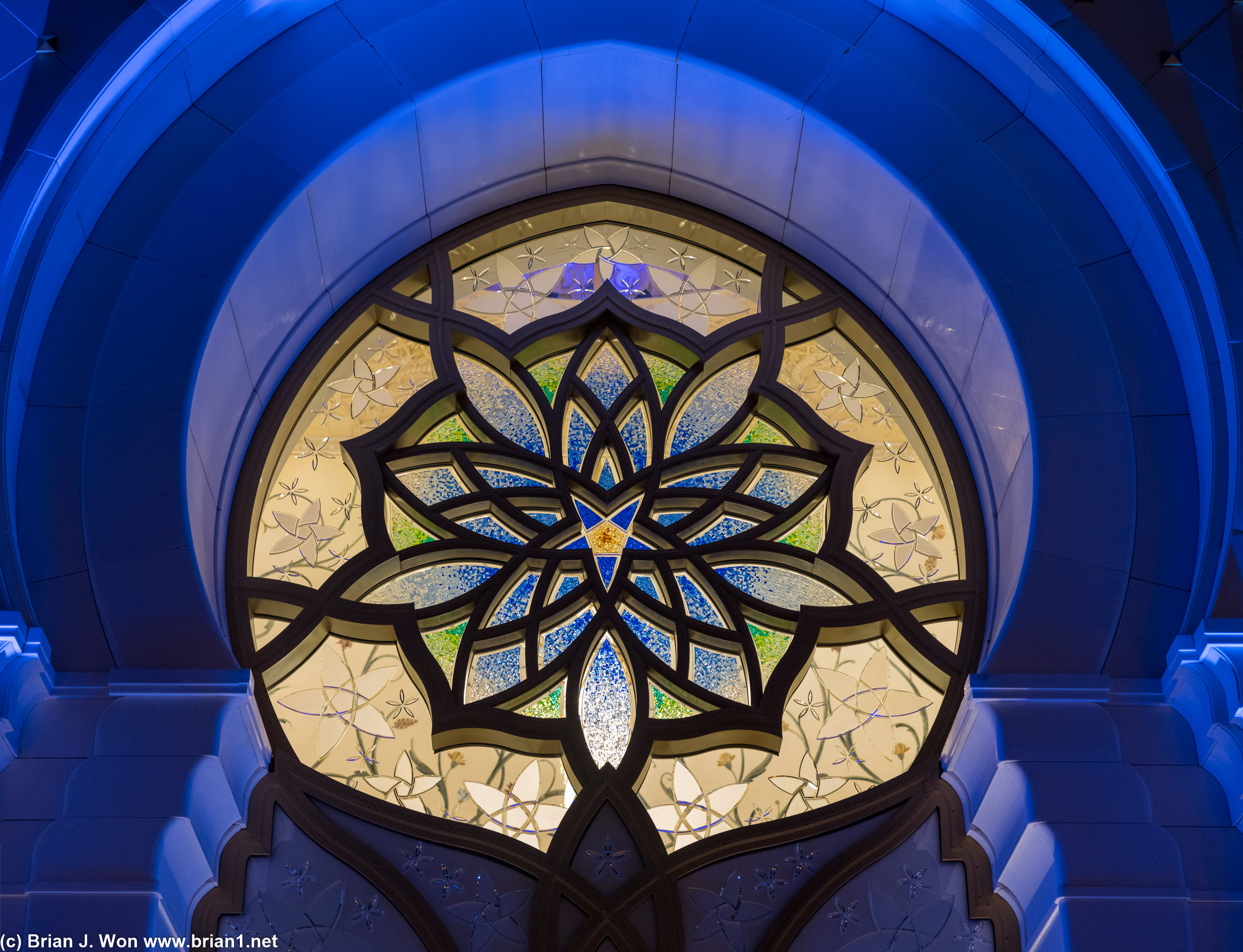 Stained glass.