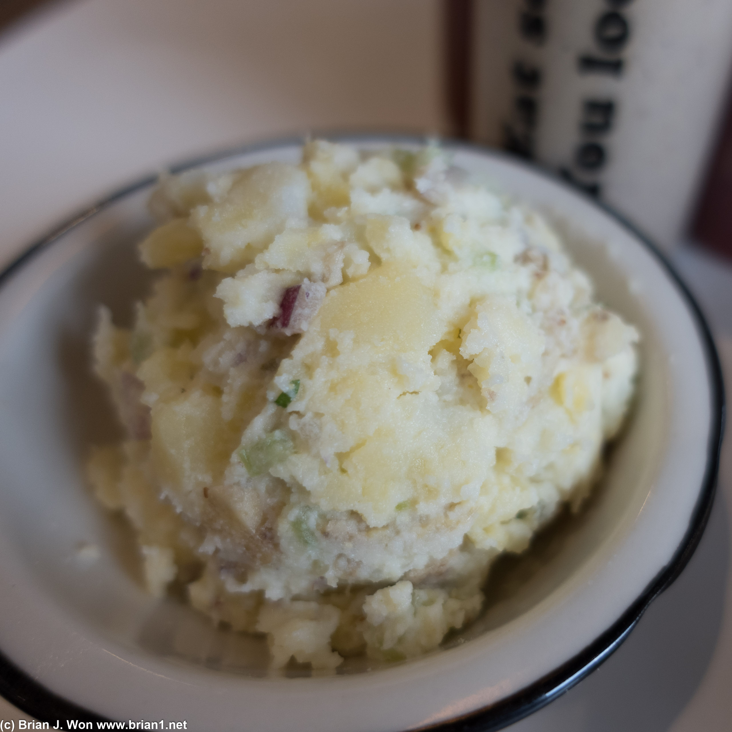 Potato salad. Too many onions.