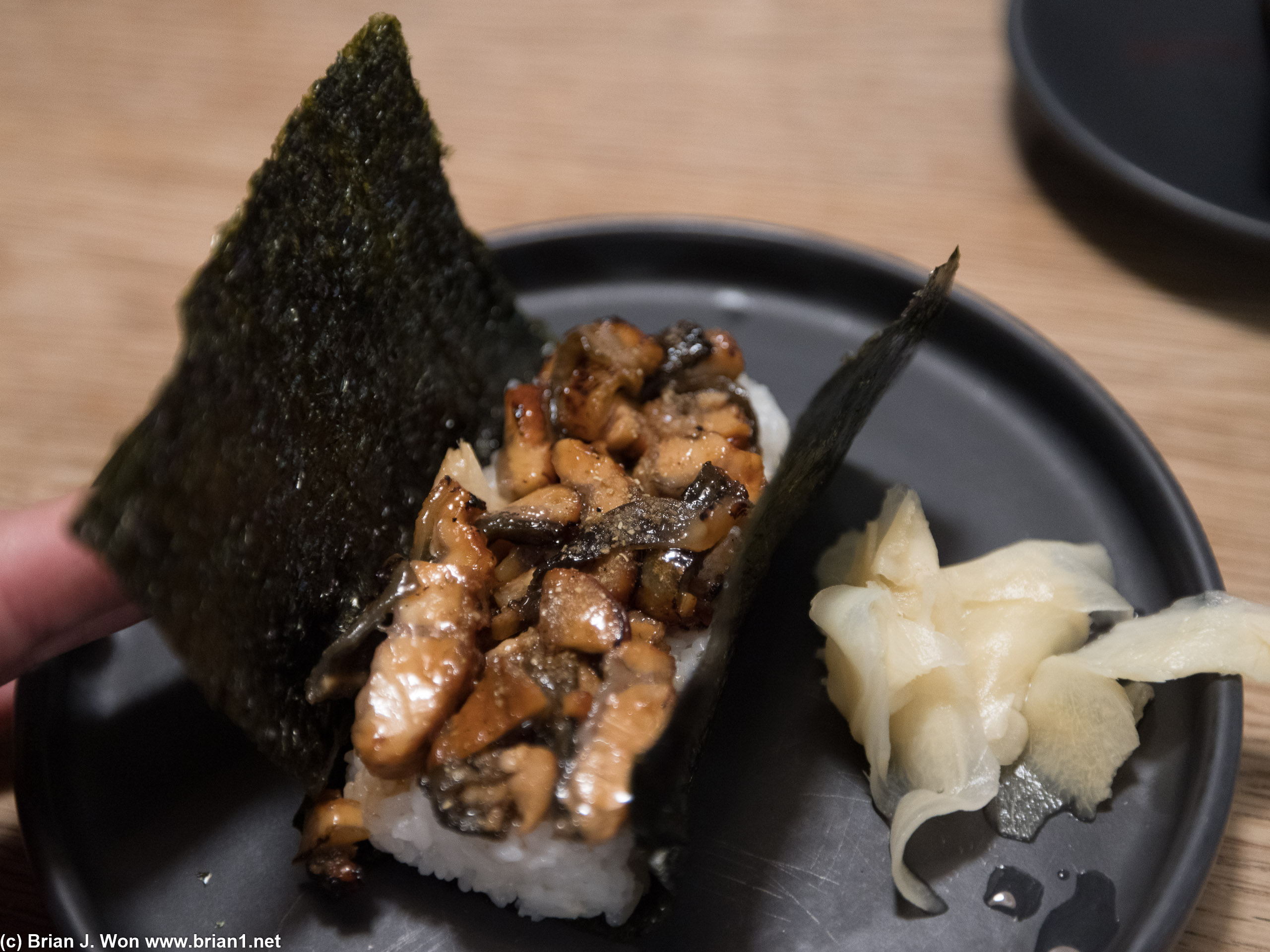 Unagi rice ball. Simple but pretty nom-nom-nom-able.