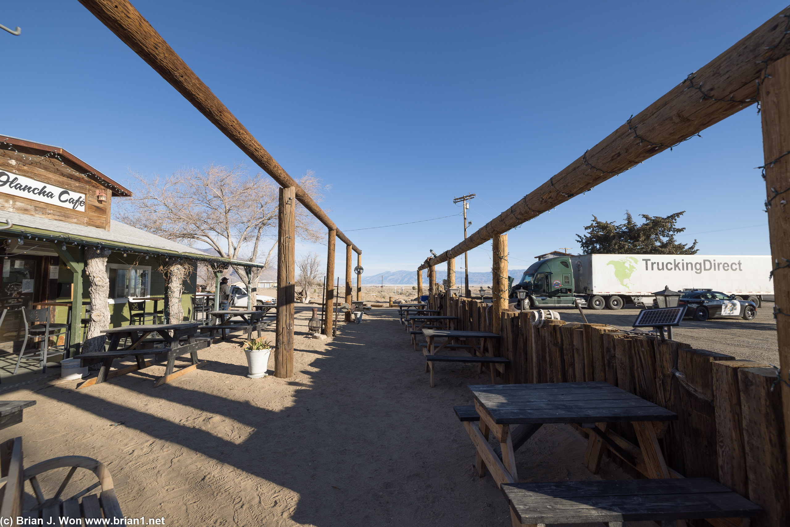 Basically a very sad cafe/truck stop/bunch of trailers and tents they call a motel.