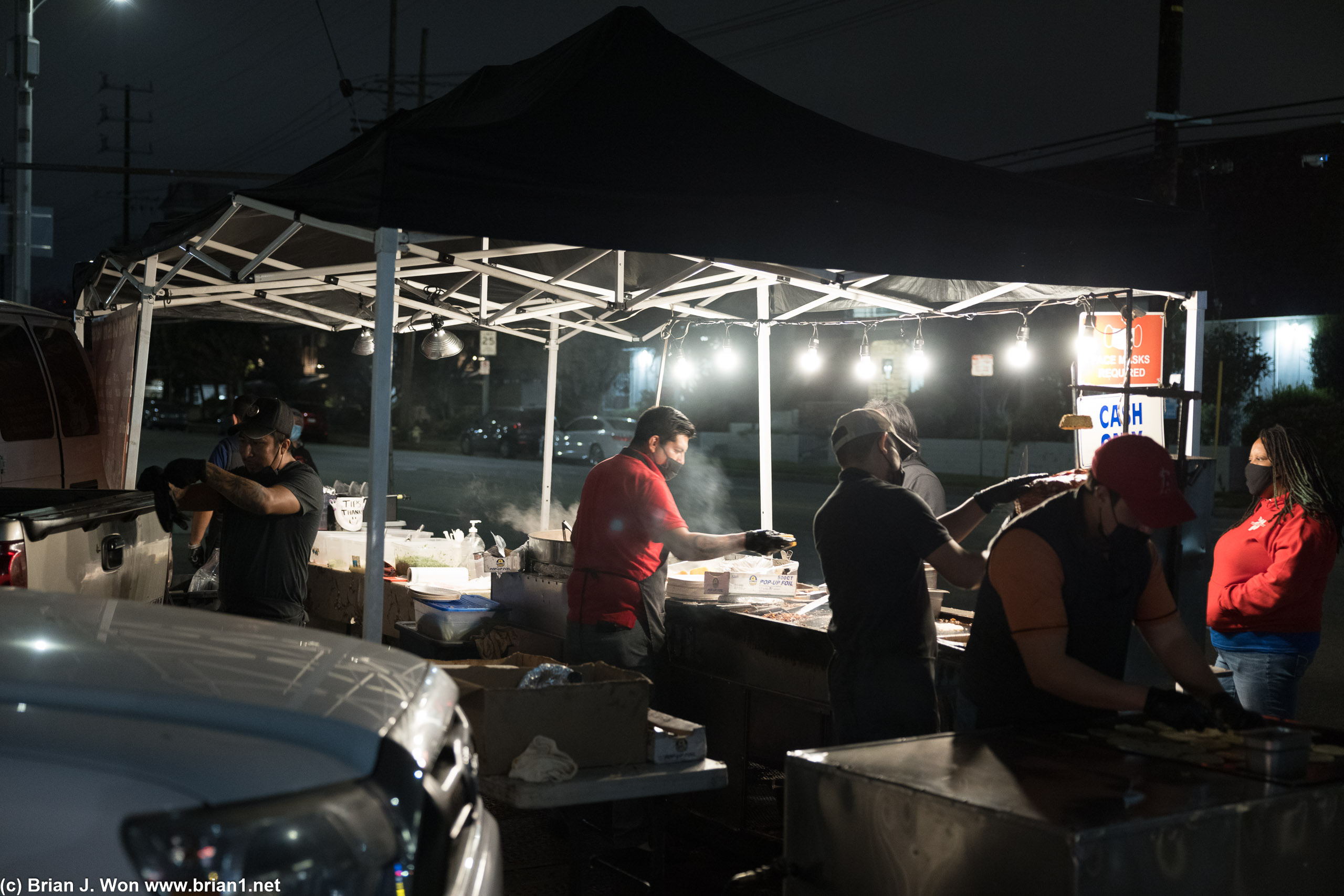 Brothers Cousins Taco stand.