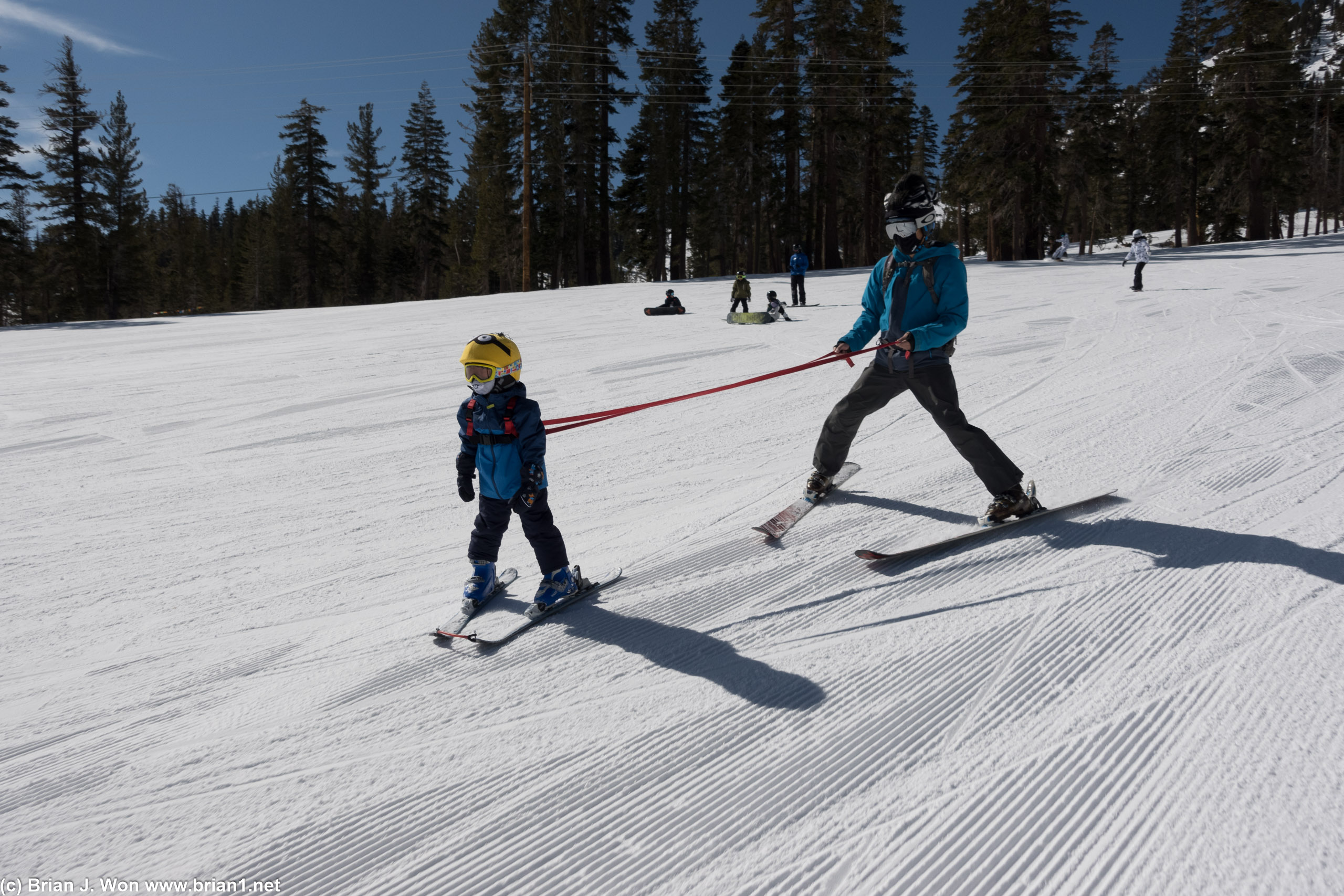 Father-son bonding.