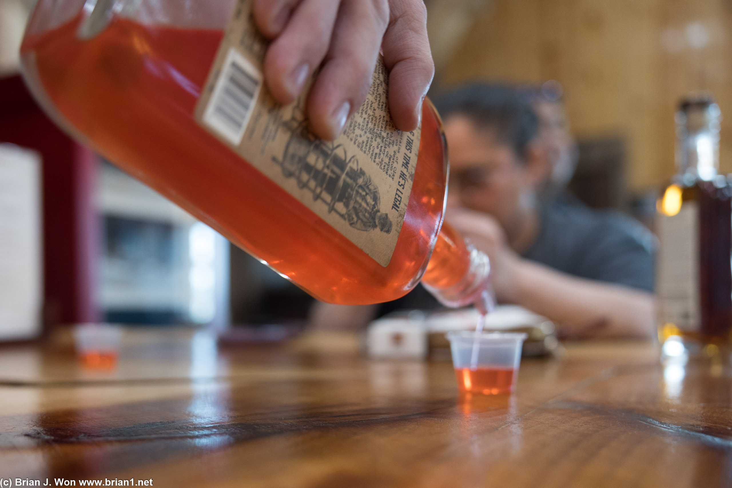 Cinnamon flavored whisky. Not very sweet, think more JUST cinnamon.