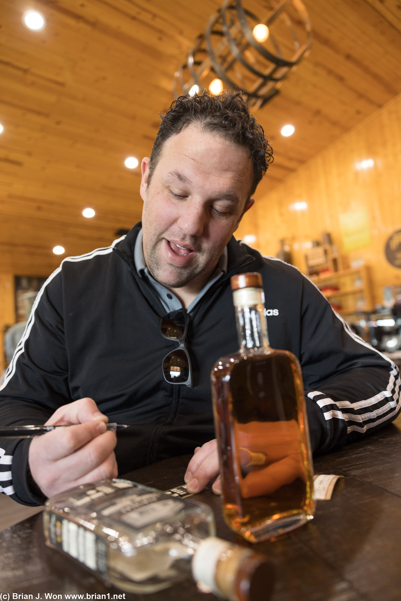 Joel is very excited to craft his own label.