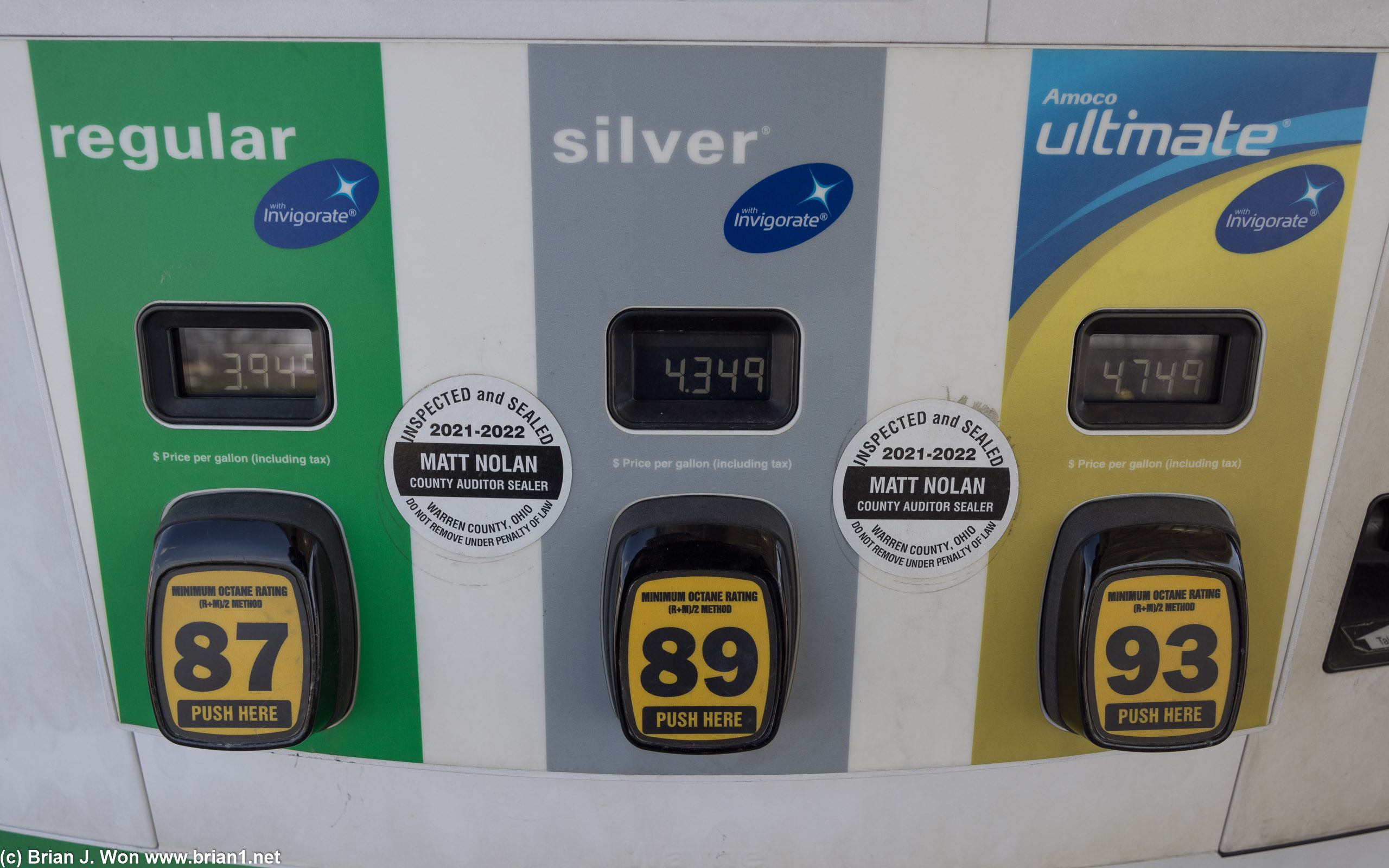 Gas is so cheap here. ;_; And they get 93 octane!
