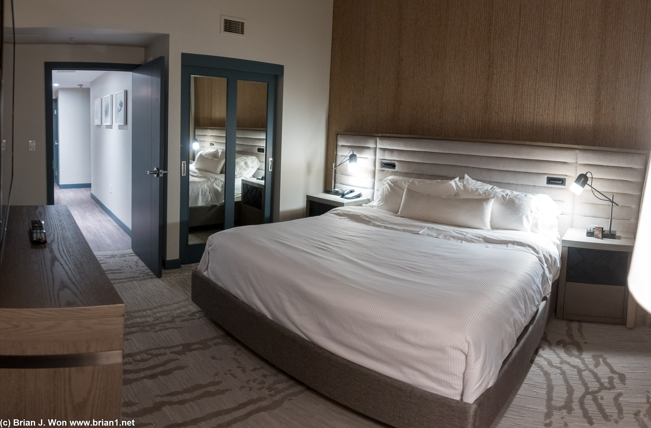 Bedroom in one of two 2-bedroom penthouse suites at the Westin Monache.