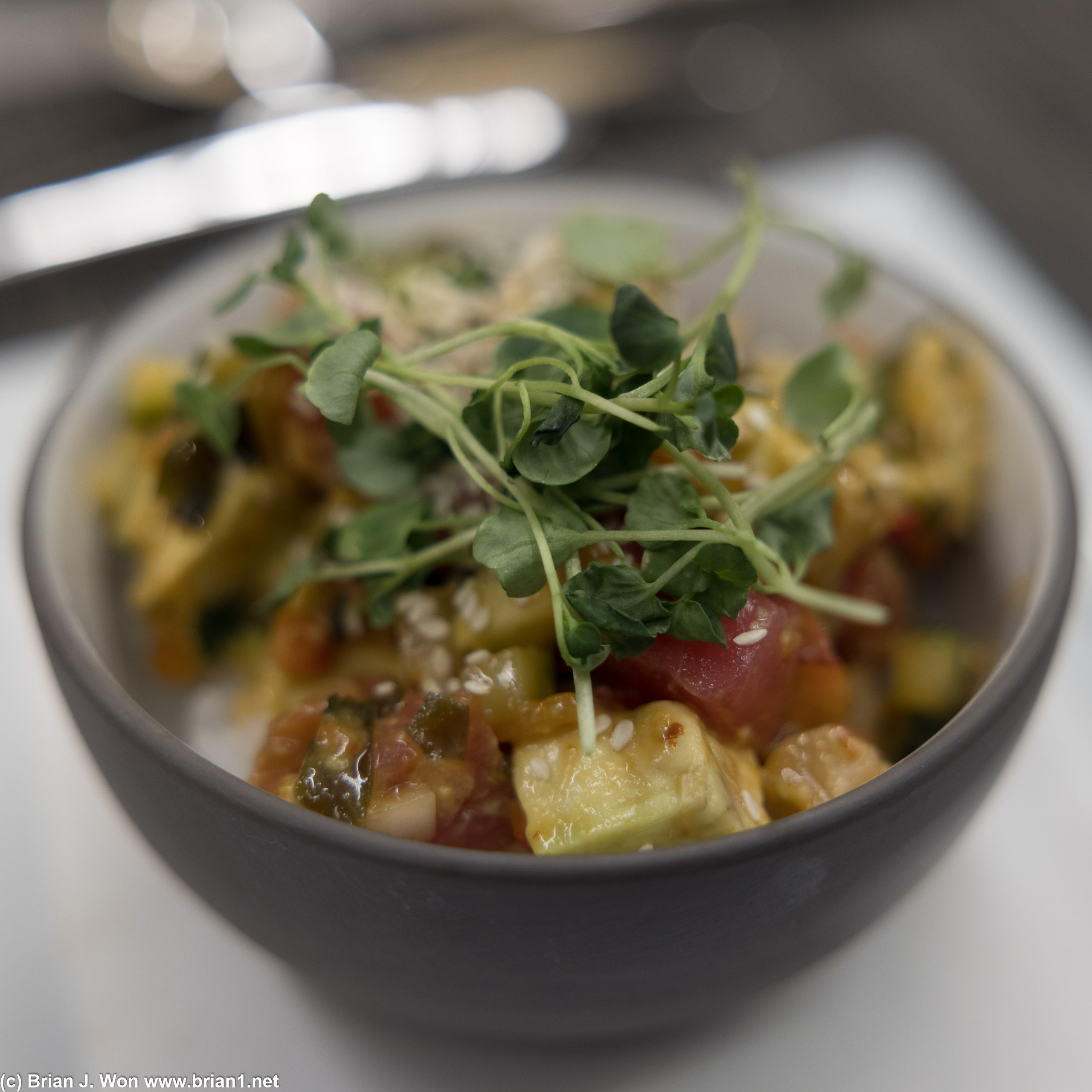 Tuna poke was pretty good.